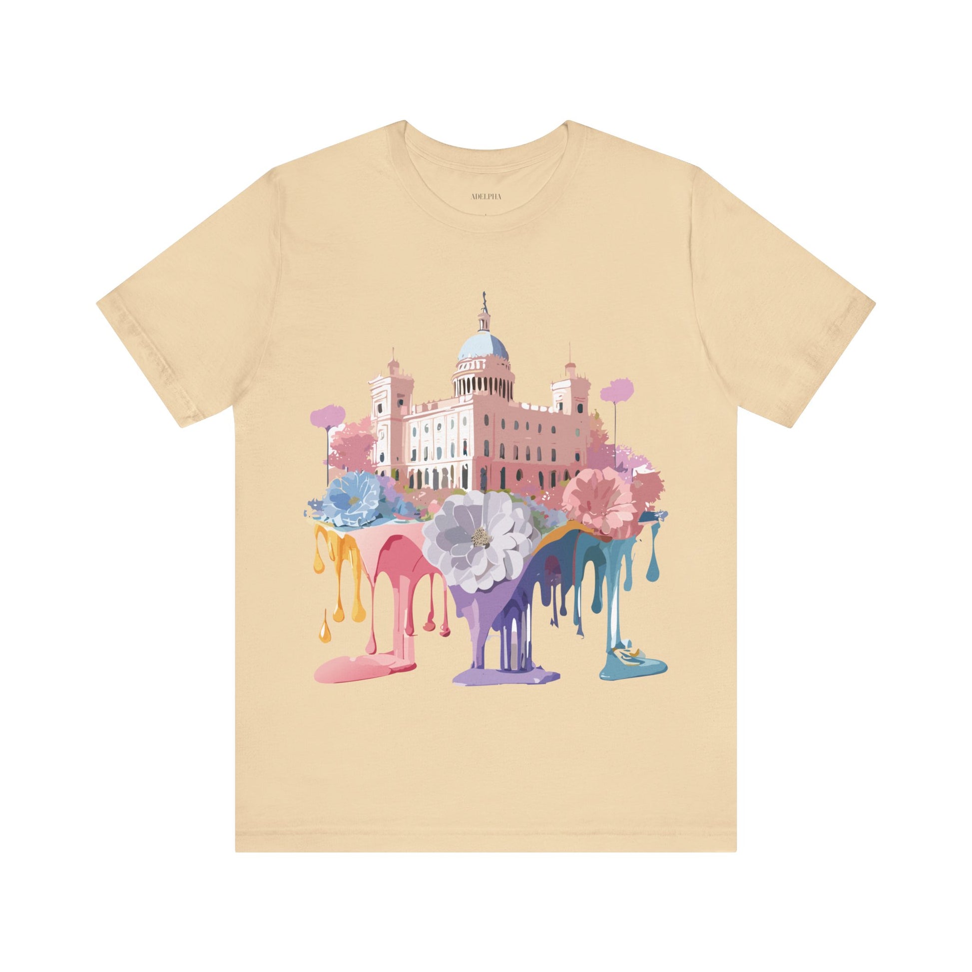 Natural Cotton Tee Shirt - Beautiful Places Collection - Madrid Printify