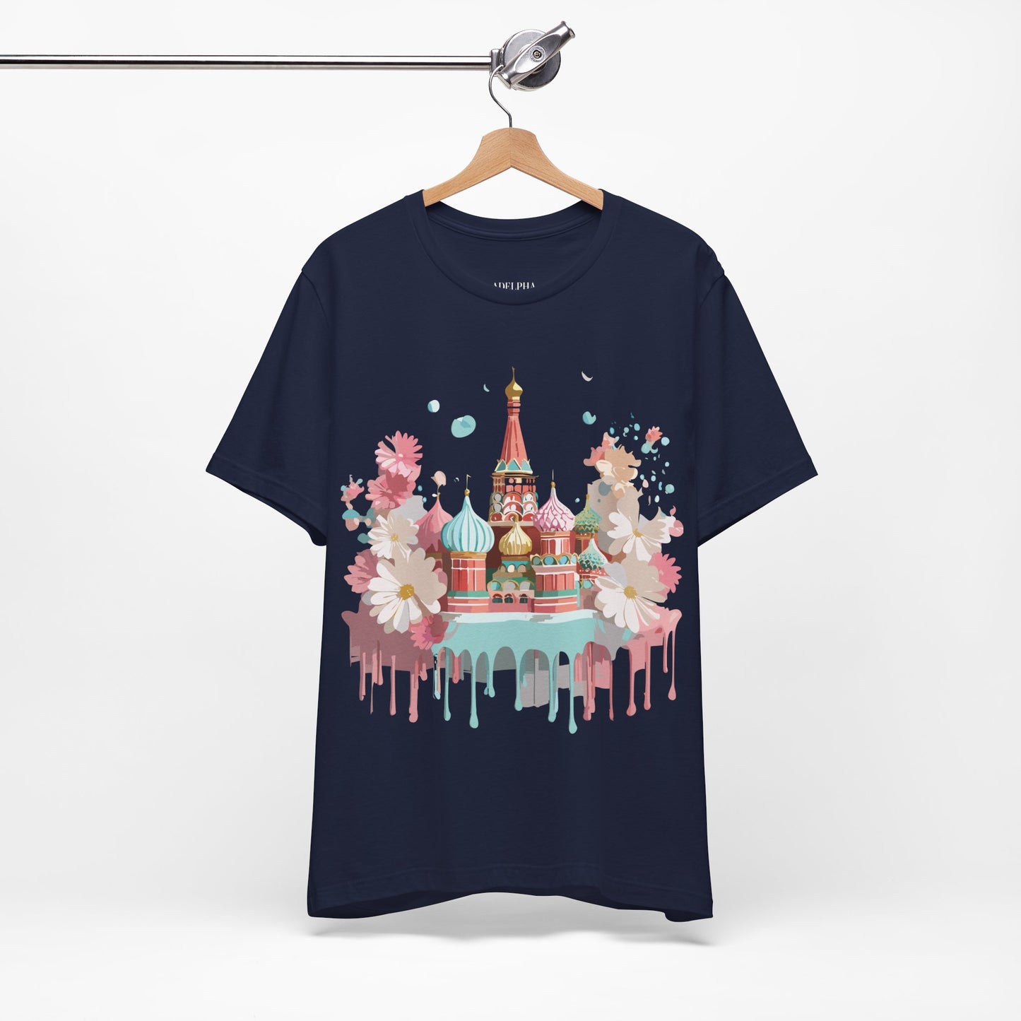 Natural Cotton Tee Shirt - Beautiful Places Collection - Moscow Printify