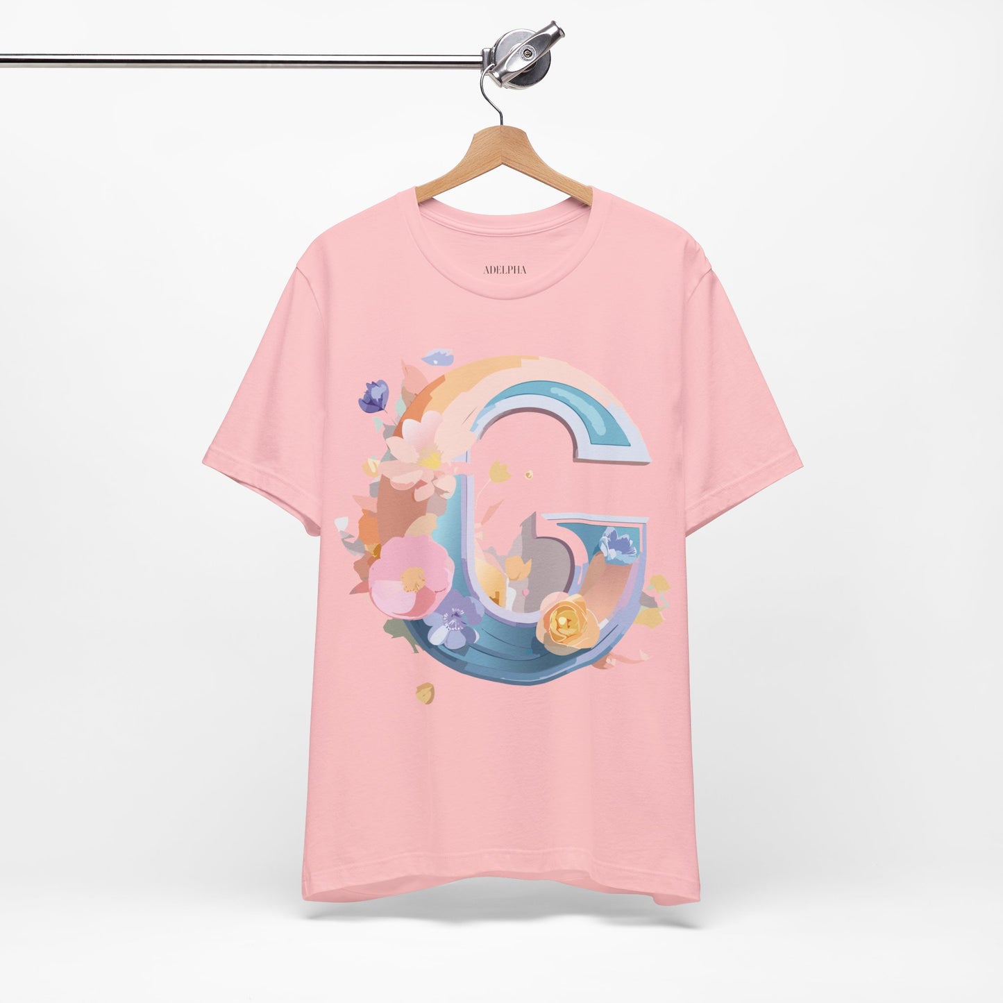 Natural Cotton Tee Shirt - Letters Collection - G Printify