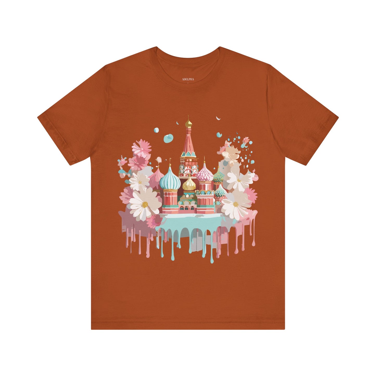 Natural Cotton Tee Shirt - Beautiful Places Collection - Moscow Printify