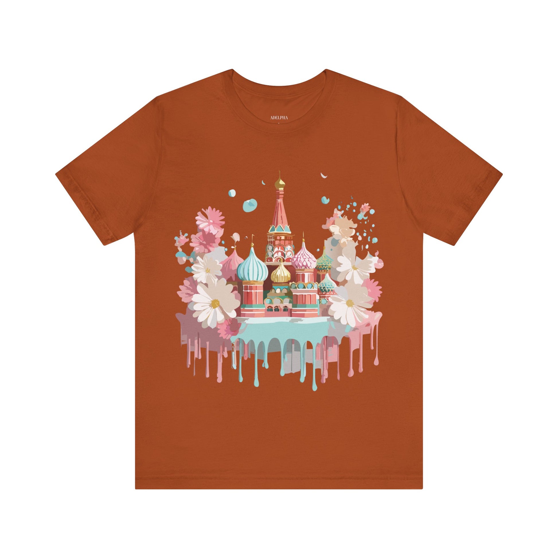 Natural Cotton Tee Shirt - Beautiful Places Collection - Moscow Printify