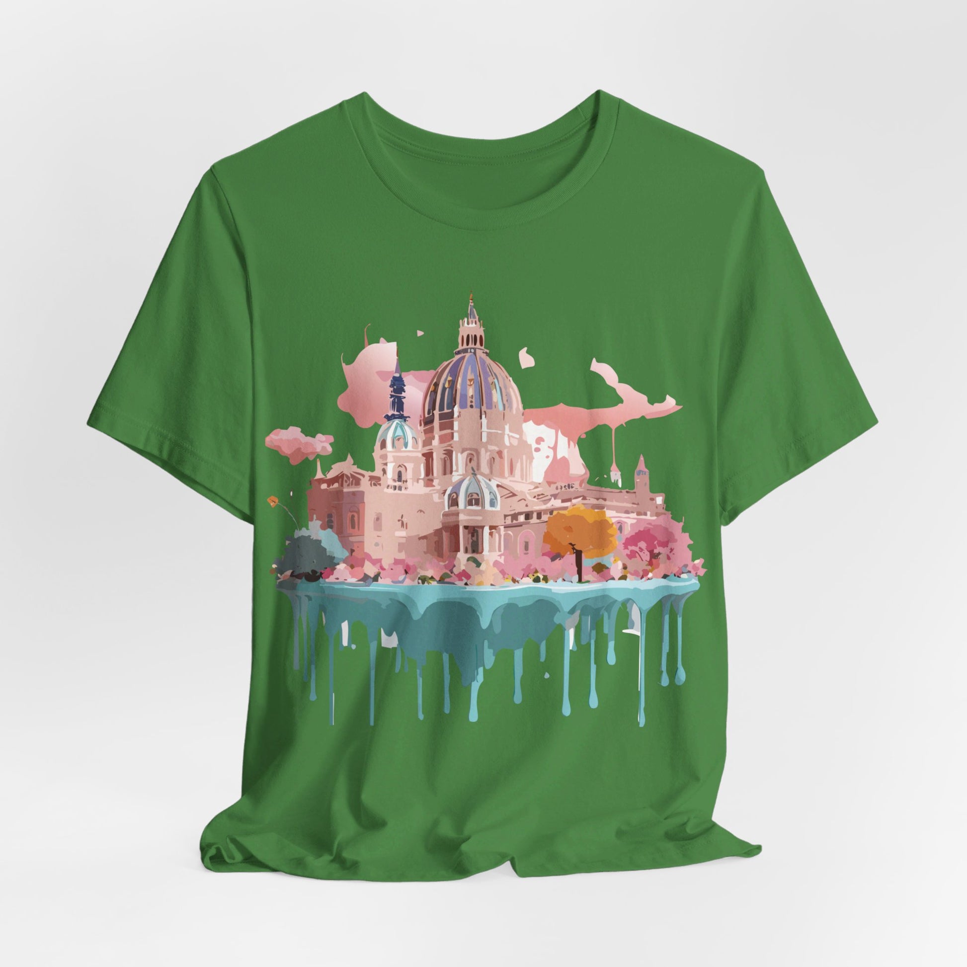 Natural Cotton Tee Shirt - Beautiful Places Collection - Vienna Printify