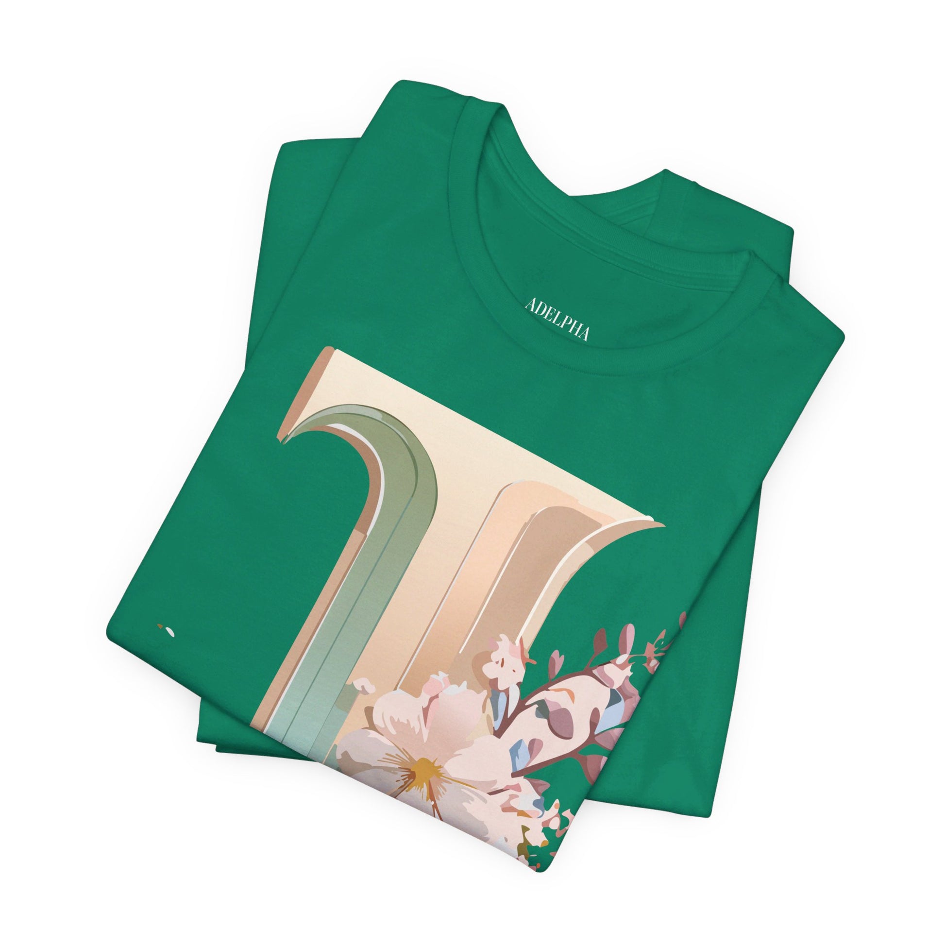 Natural Cotton Tee Shirt - Letters Collection - J Printify