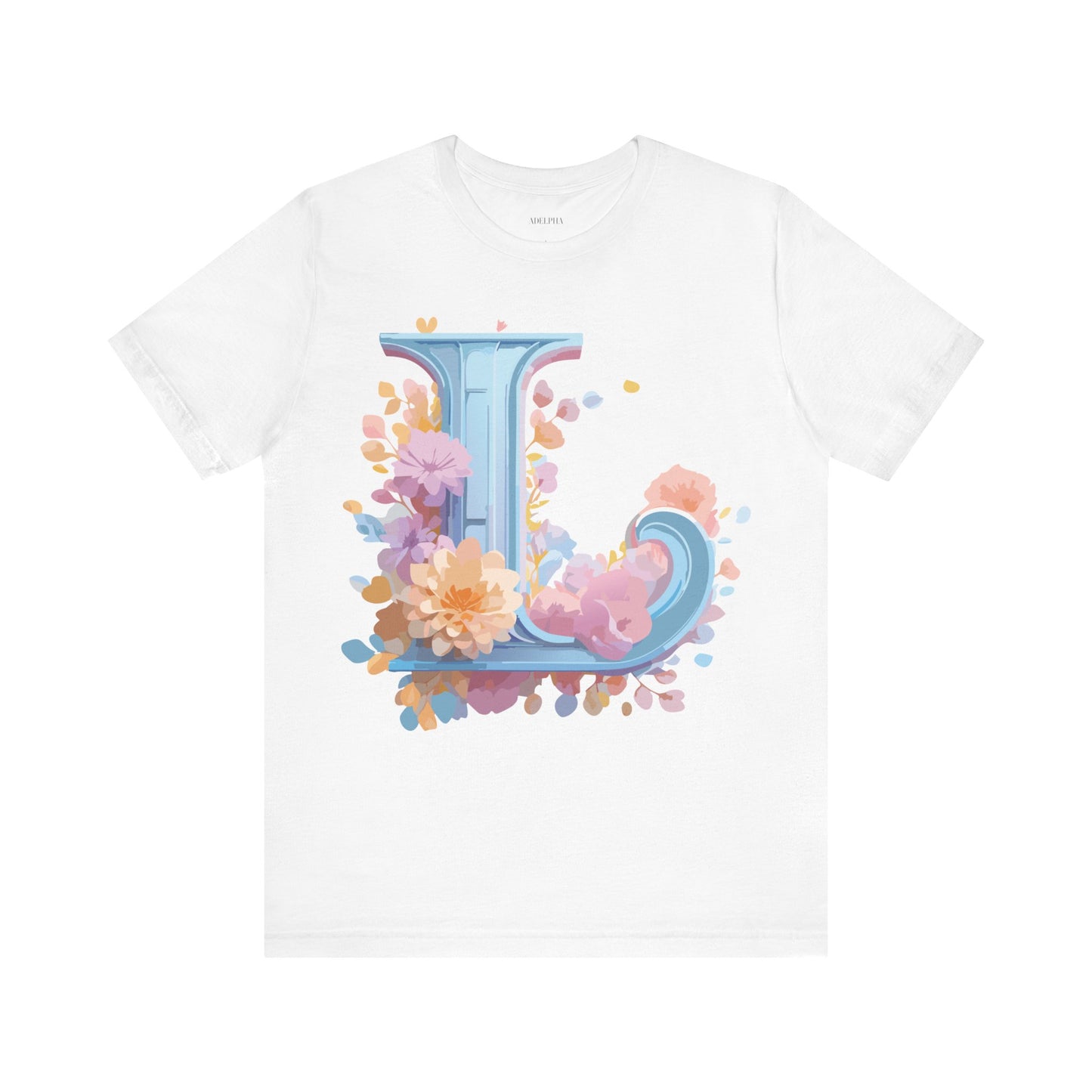 Natural Cotton Tee Shirt - Letters Collection - L Printify