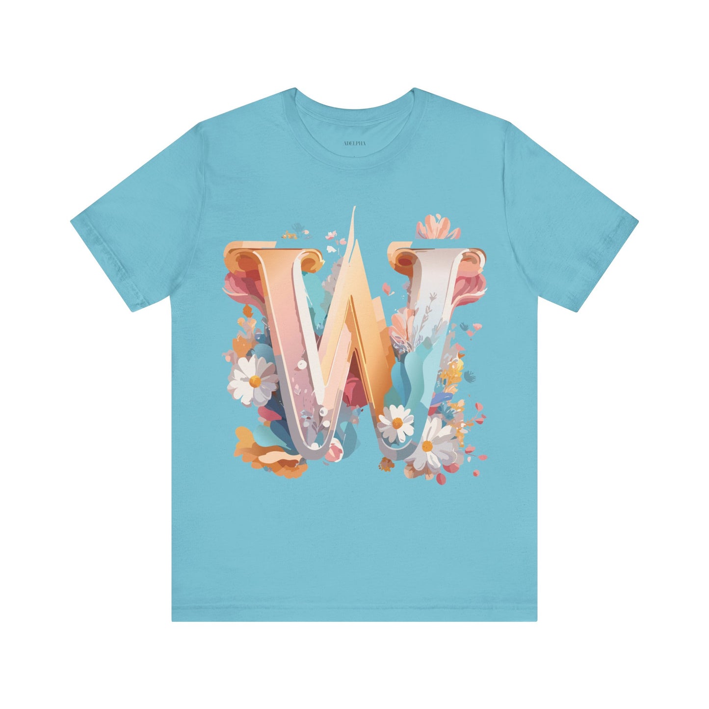 Natural Cotton Tee Shirt - Letters Collection - W Printify