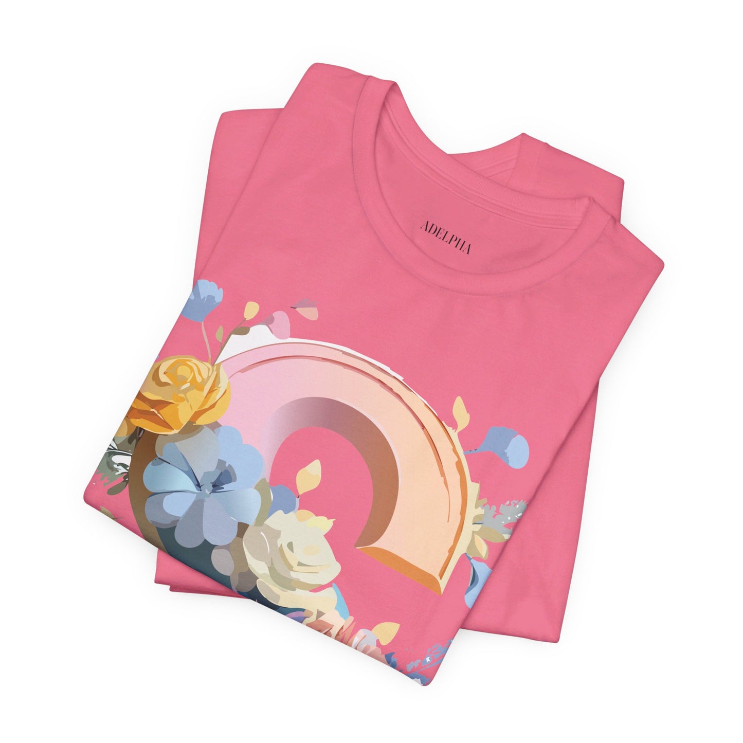 Natural Cotton Tee Shirt - Letters Collection - S Printify