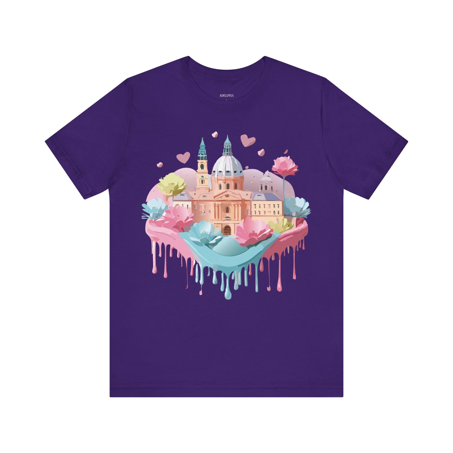 Natural Cotton Tee Shirt - Beautiful Places Collection - Prague Printify