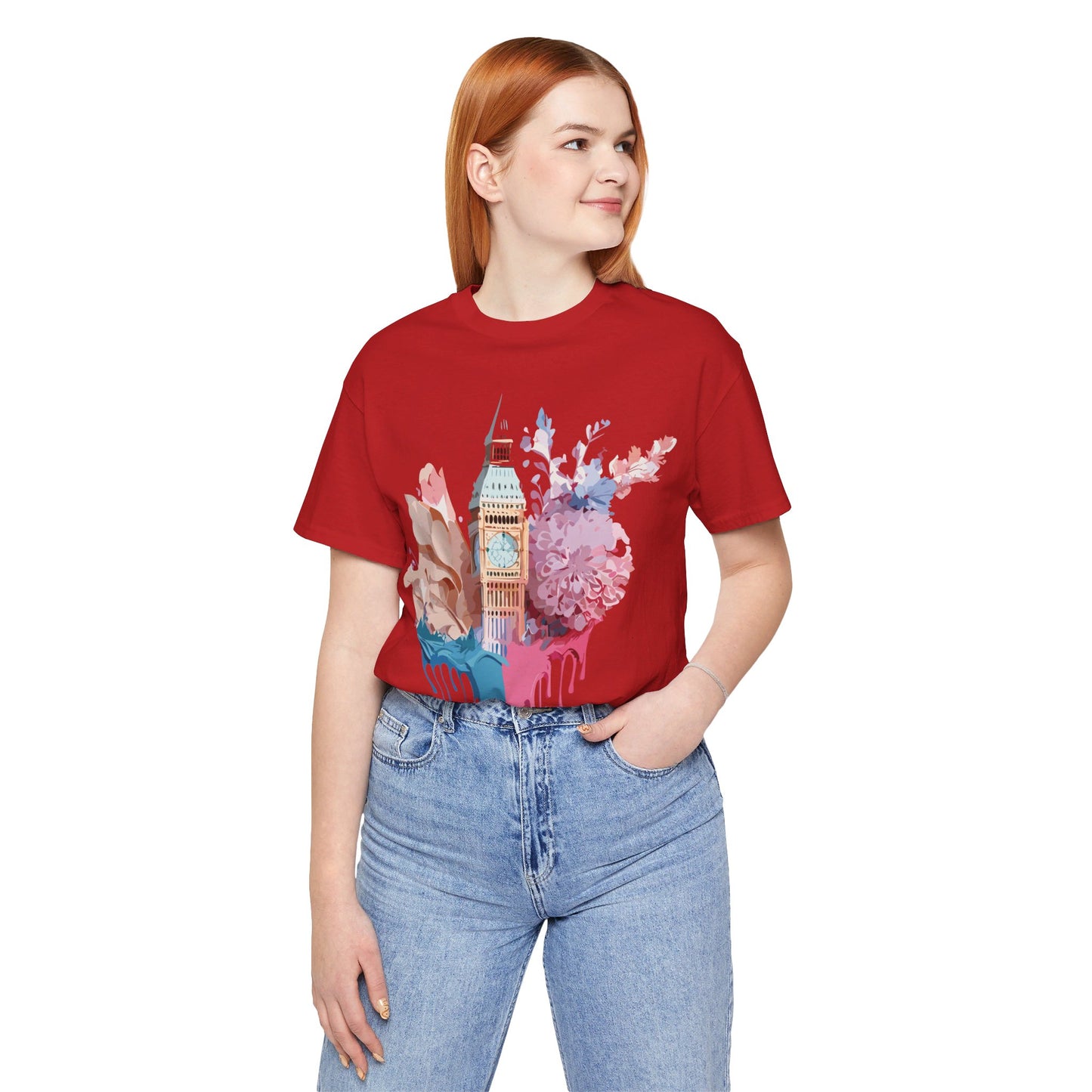 Natural Cotton Tee Shirt - Beautiful Places Collection - London Printify