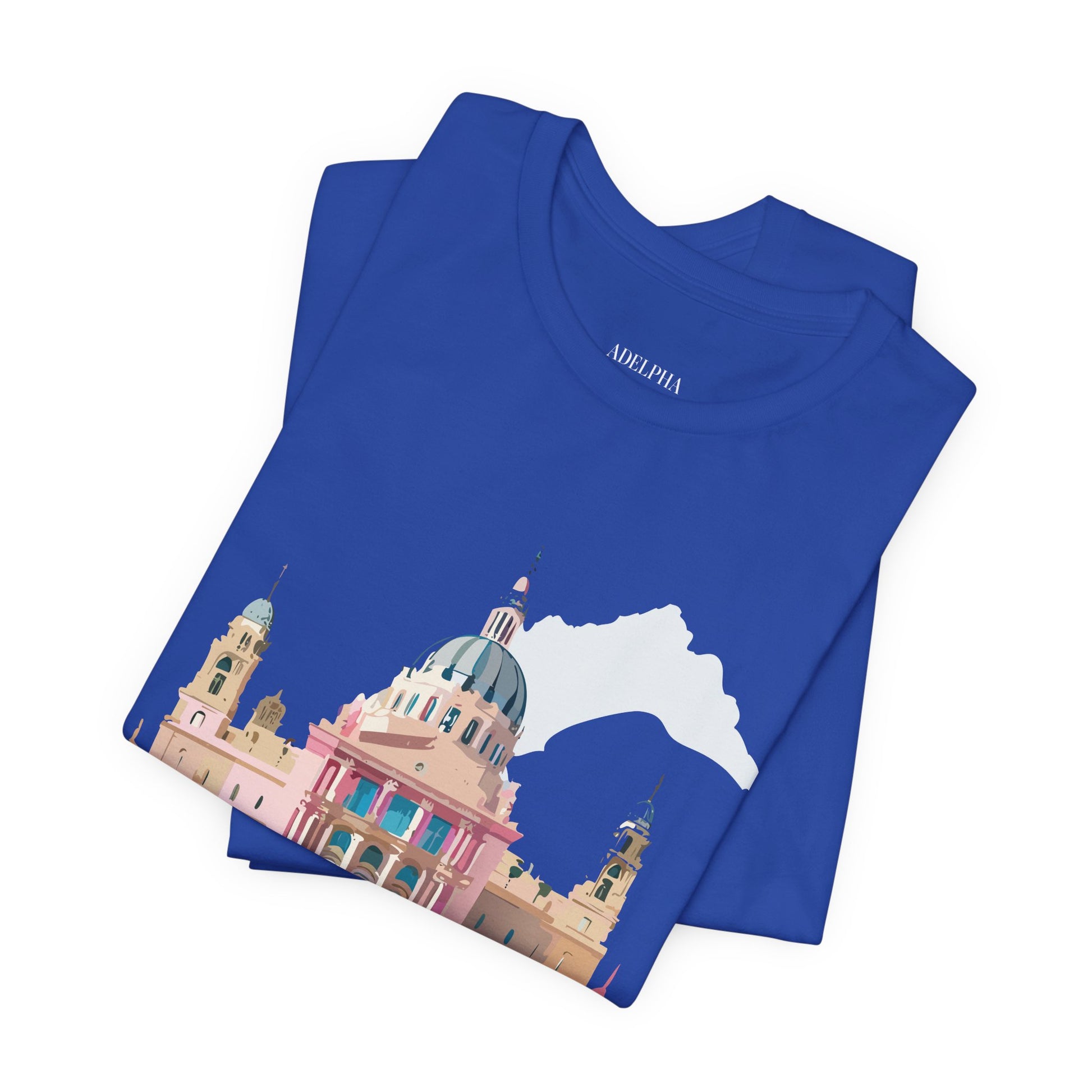 Natural Cotton Tee Shirt - Beautiful Places Collection - Madrid Printify