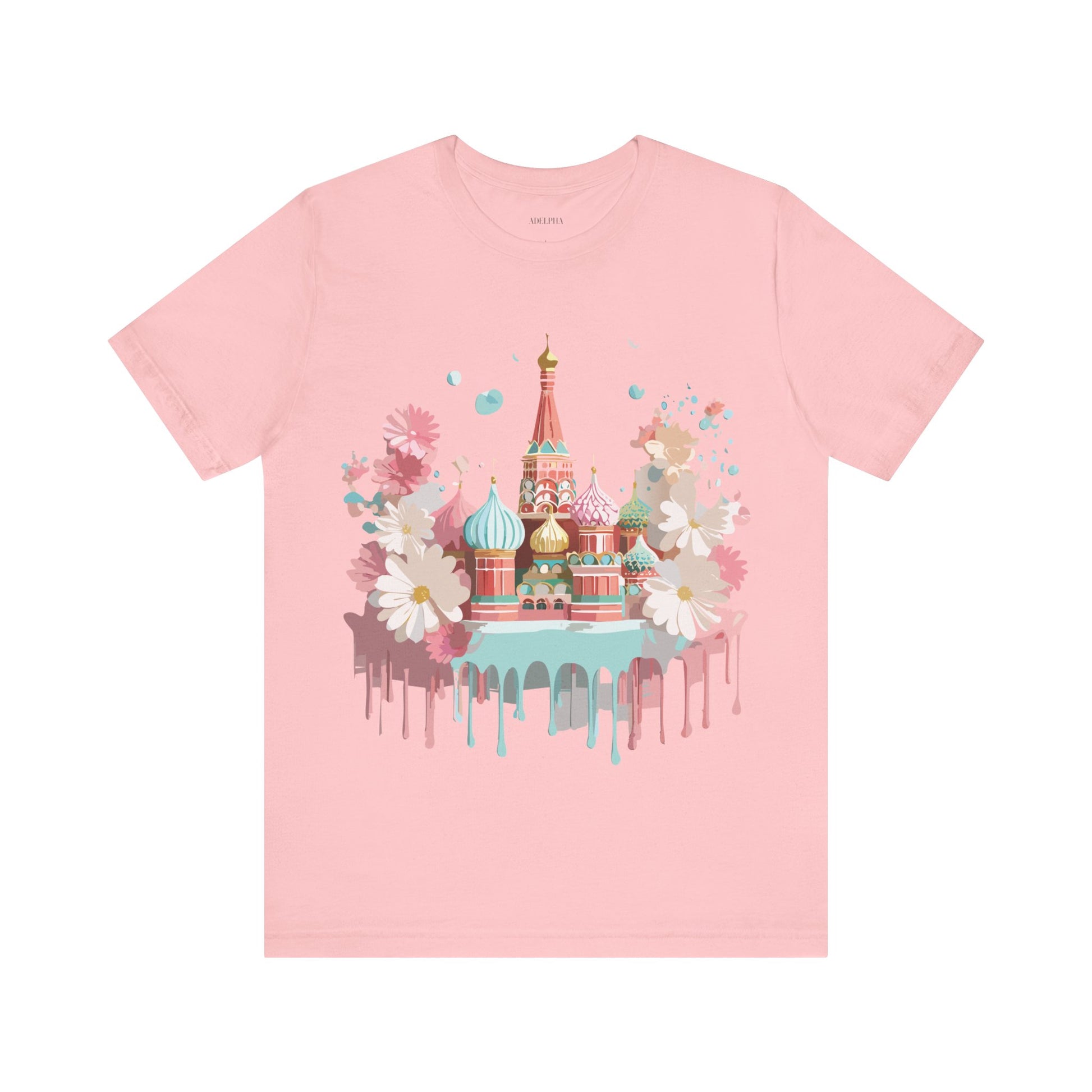 Natural Cotton Tee Shirt - Beautiful Places Collection - Moscow Printify