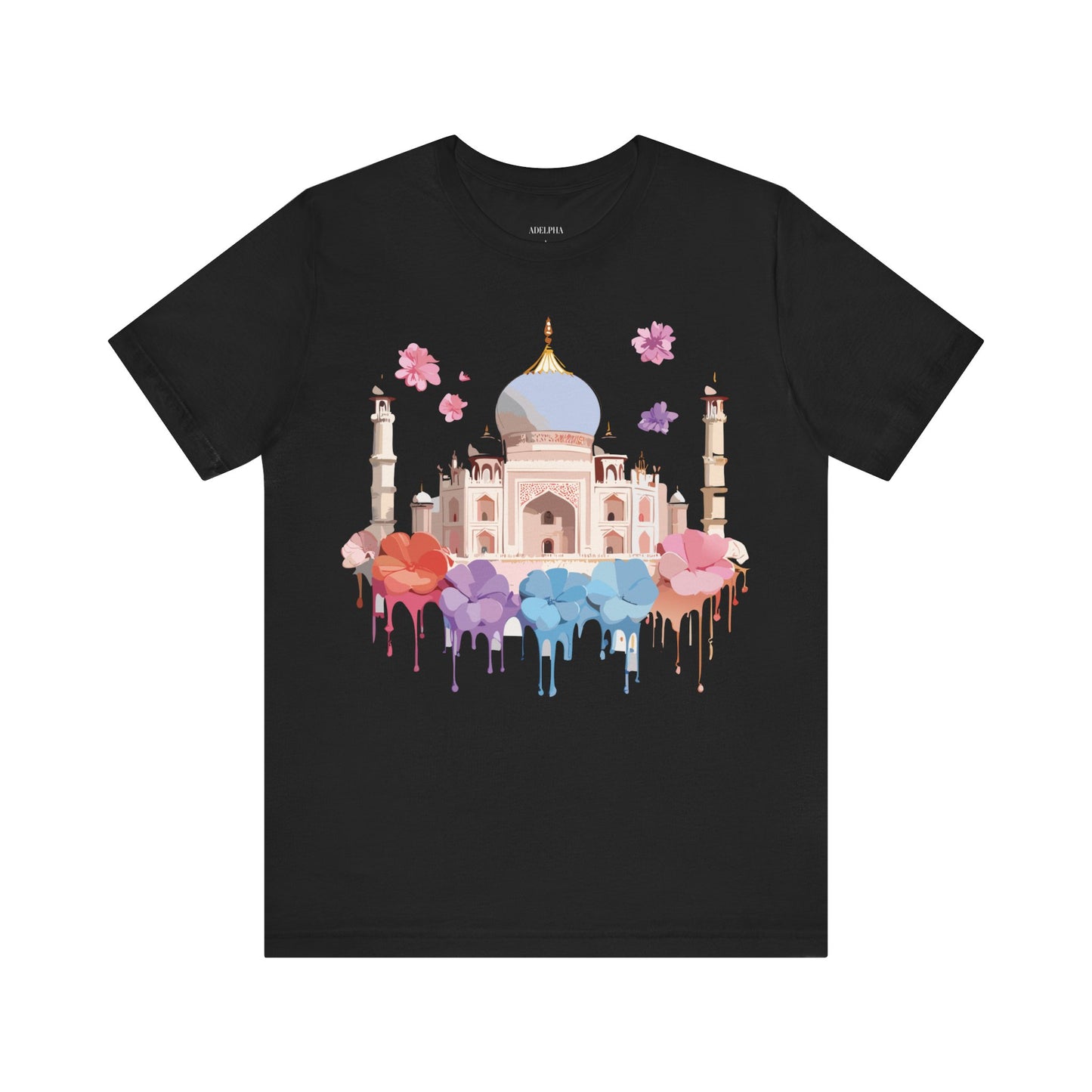 Natural Cotton Tee Shirt - Taj Mahal, India Printify