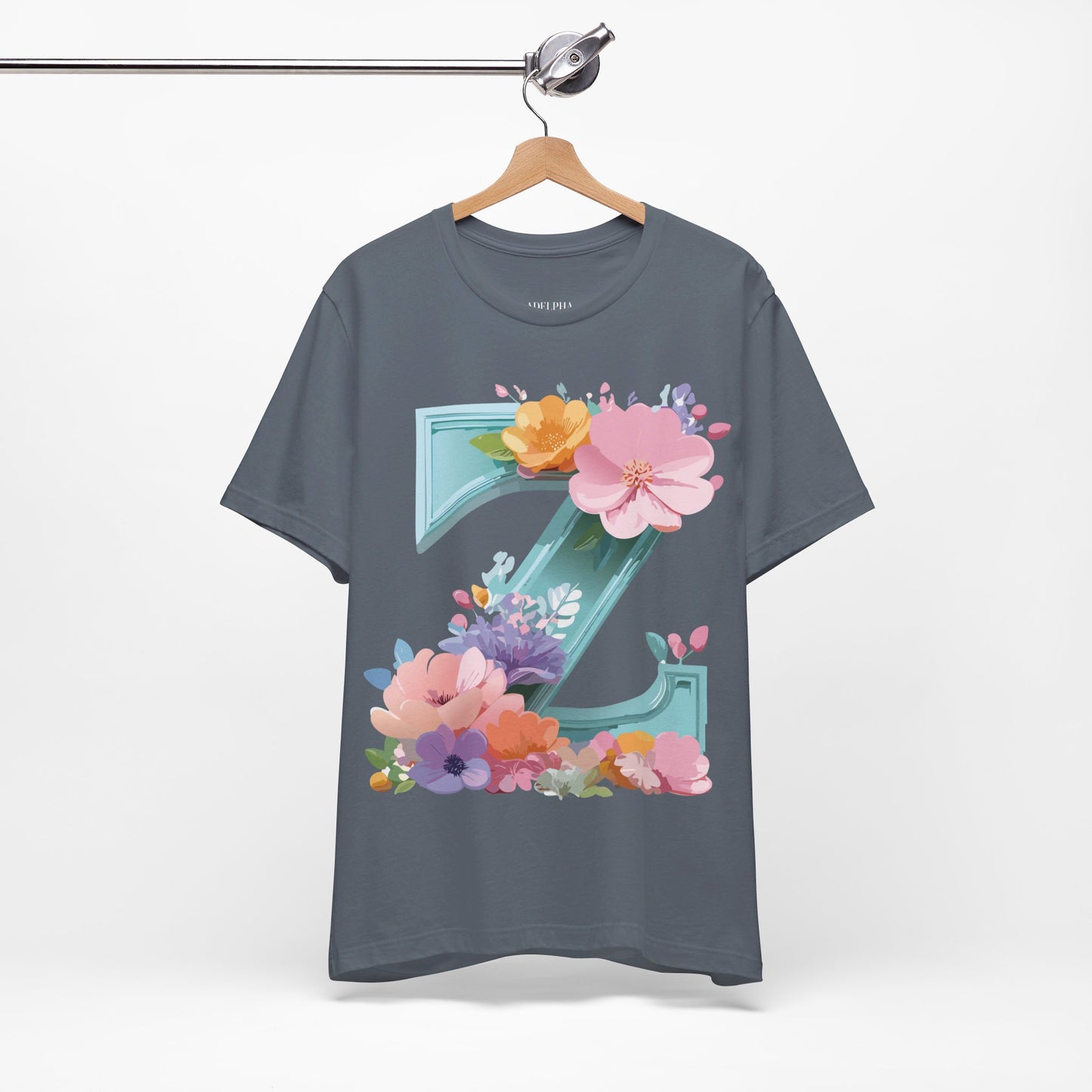Natural Cotton Tee Shirt - Letters Collection - Z Printify