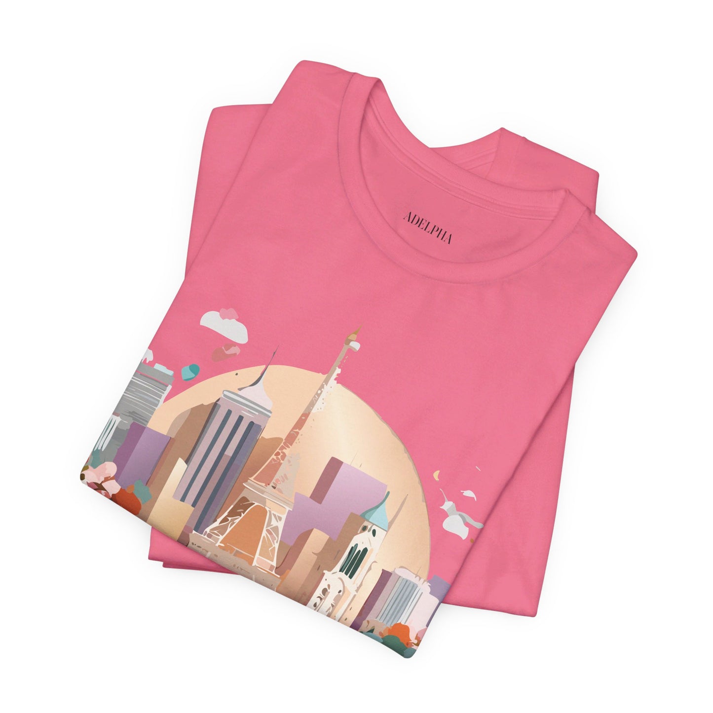 Natural Cotton Tee Shirt - Beautiful Places Collection - Paris Printify