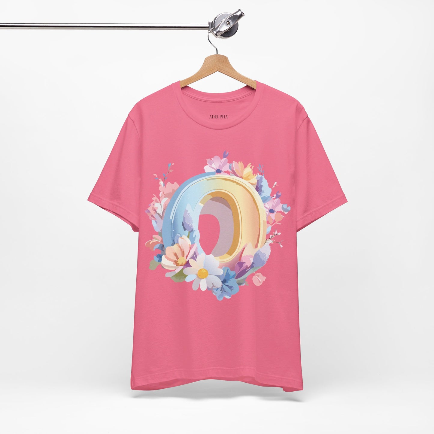 Natural Cotton Tee Shirt - Letters Collection - O Printify
