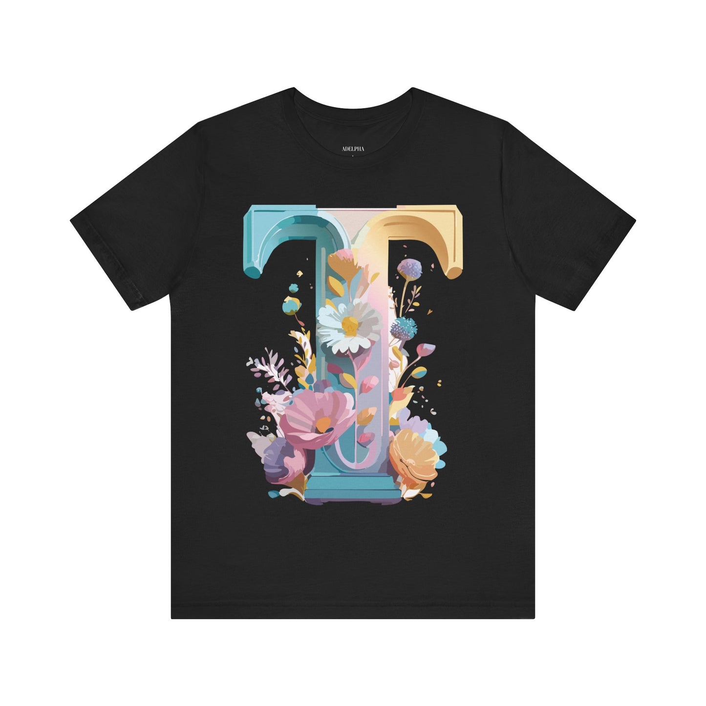 Natural Cotton Tee Shirt - Letters Collection - T Printify