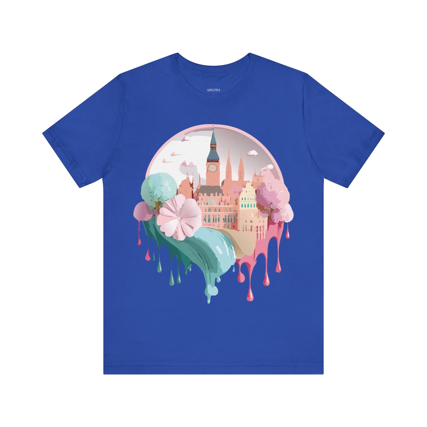 Natural Cotton Tee Shirt - Beautiful Places Collection - Prague Printify