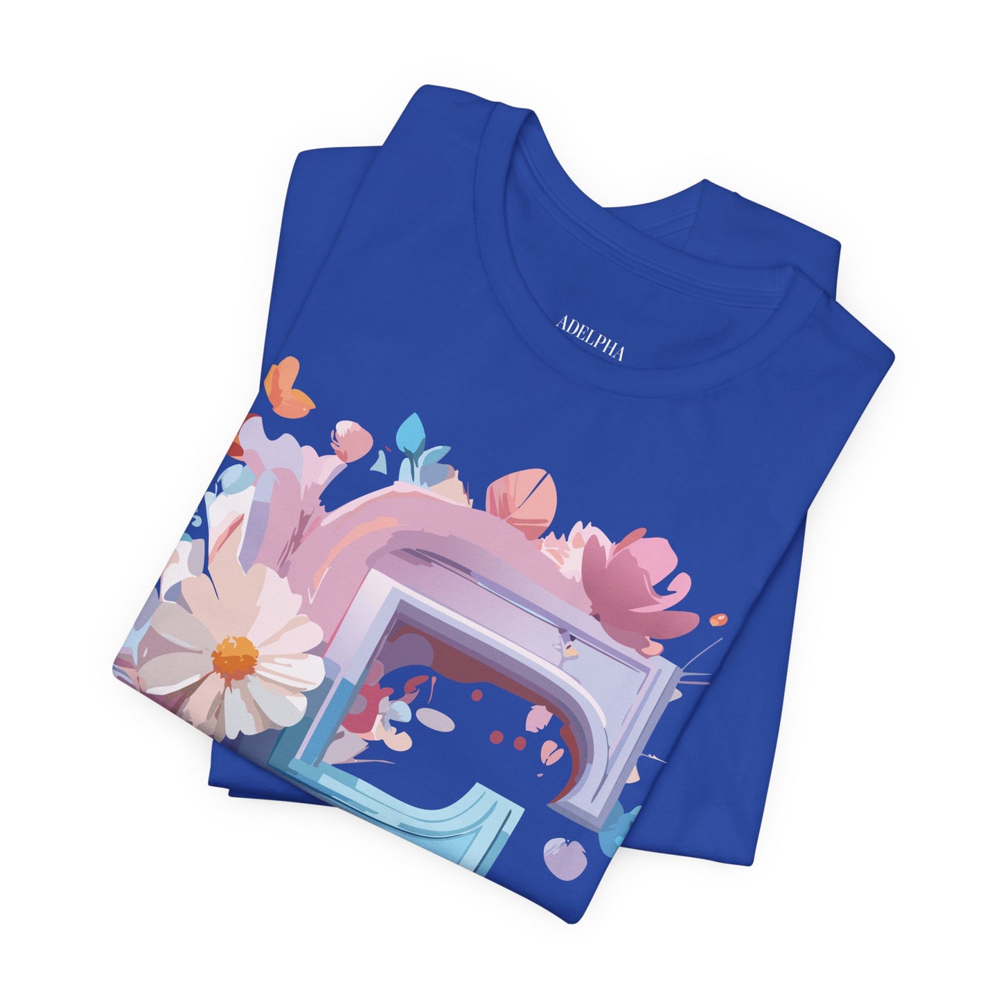 Natural Cotton Tee Shirt - Letters Collection - F Printify