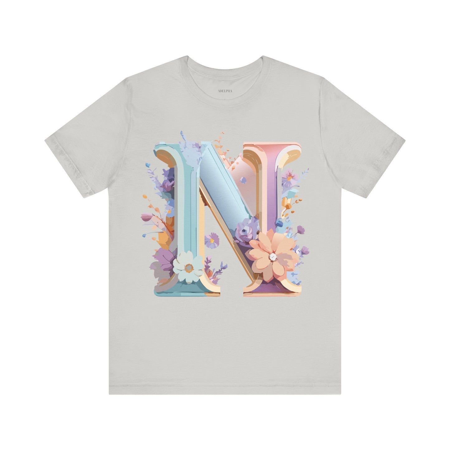 Natural Cotton Tee Shirt - Letters Collection - N Printify