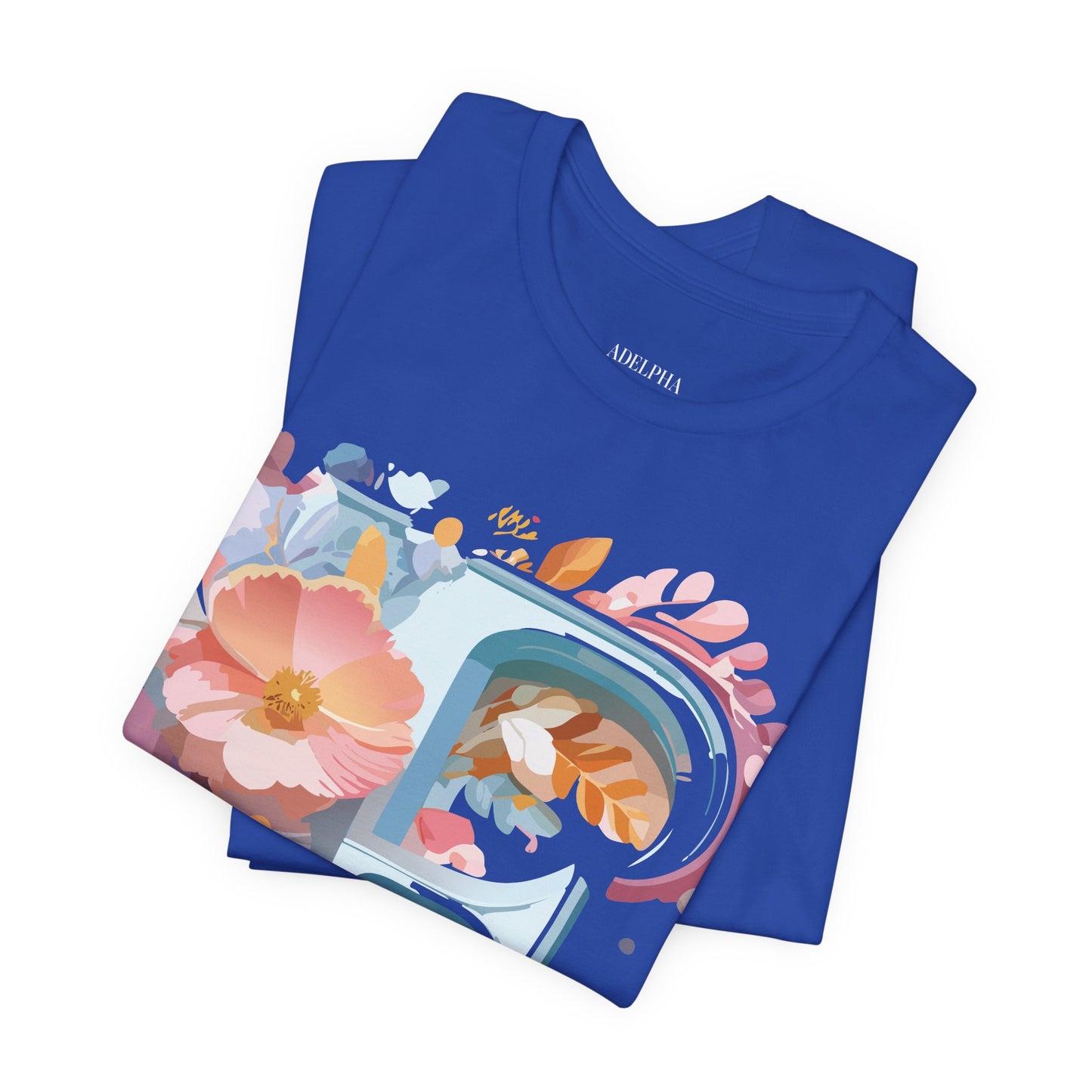 Natural Cotton Tee Shirt - Letters Collection - F Printify