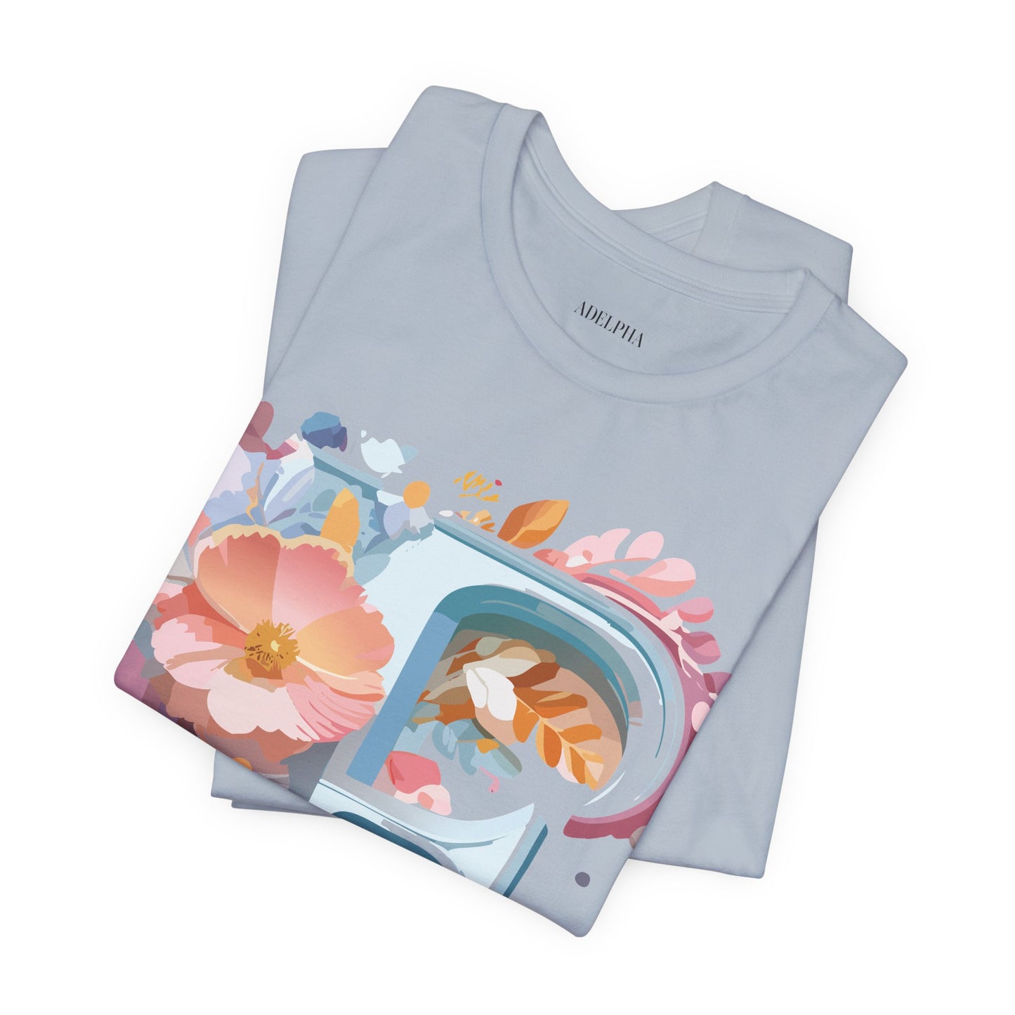 Natural Cotton Tee Shirt - Letters Collection - F Printify