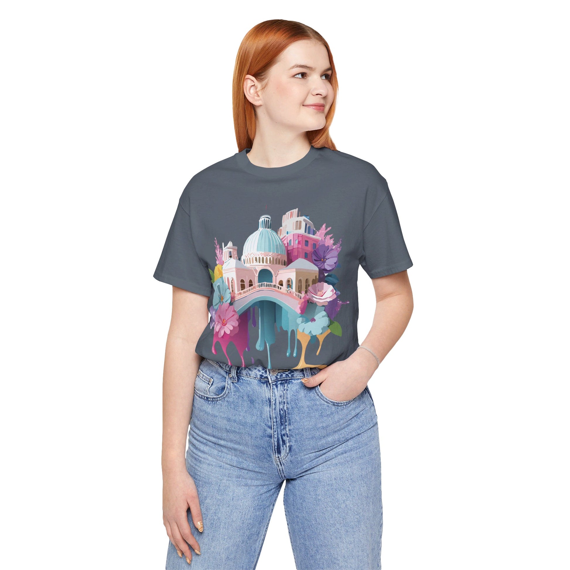 Natural Cotton Tee Shirt - Beautiful Places Collection - Venice Printify