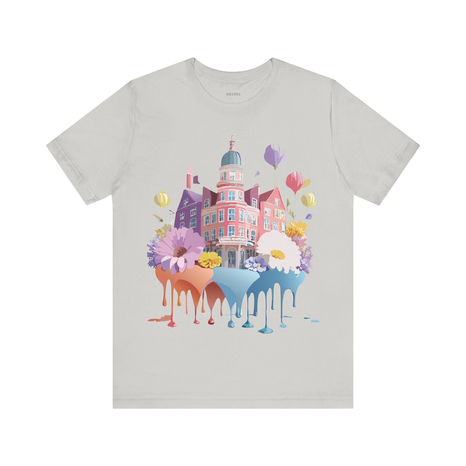 Natural Cotton Tee Shirt - Beautiful Places Collection - Amsterdam Printify
