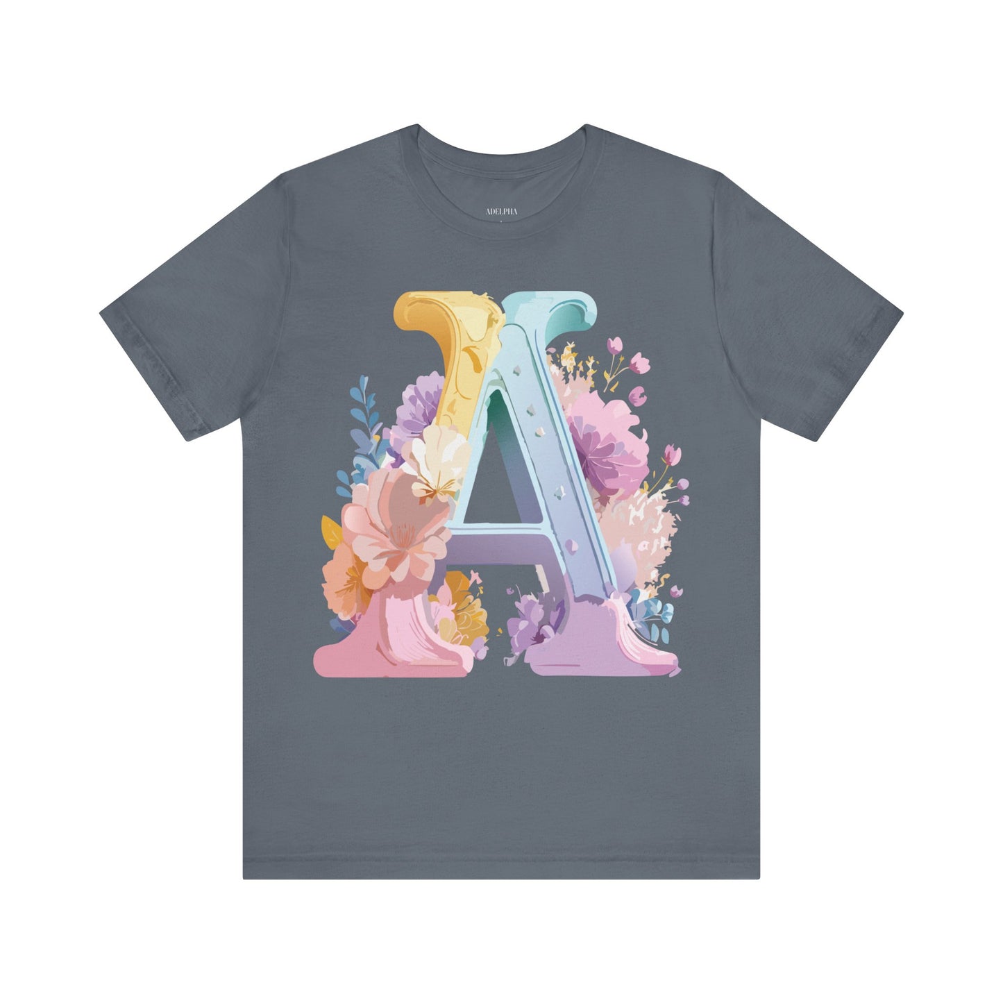 Natural Cotton Tee Shirt - Letters Collection - A Printify