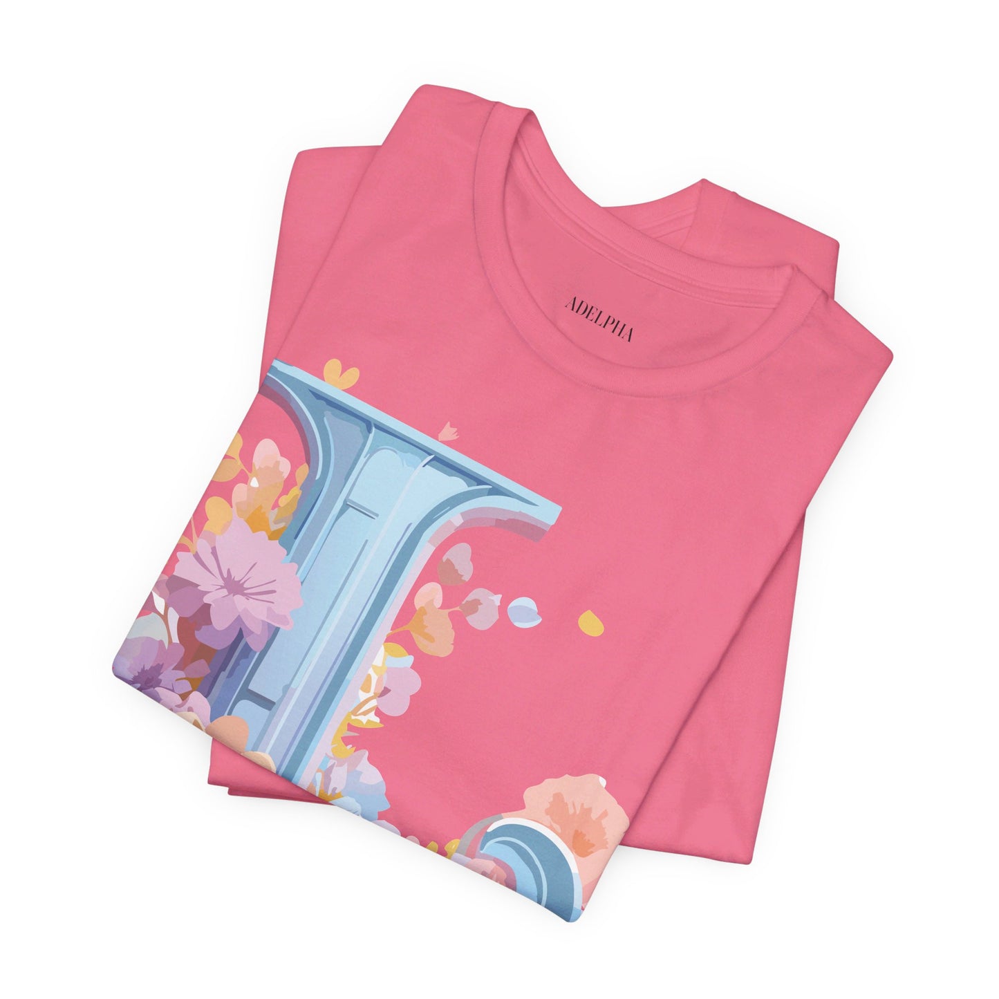 Natural Cotton Tee Shirt - Letters Collection - L Printify