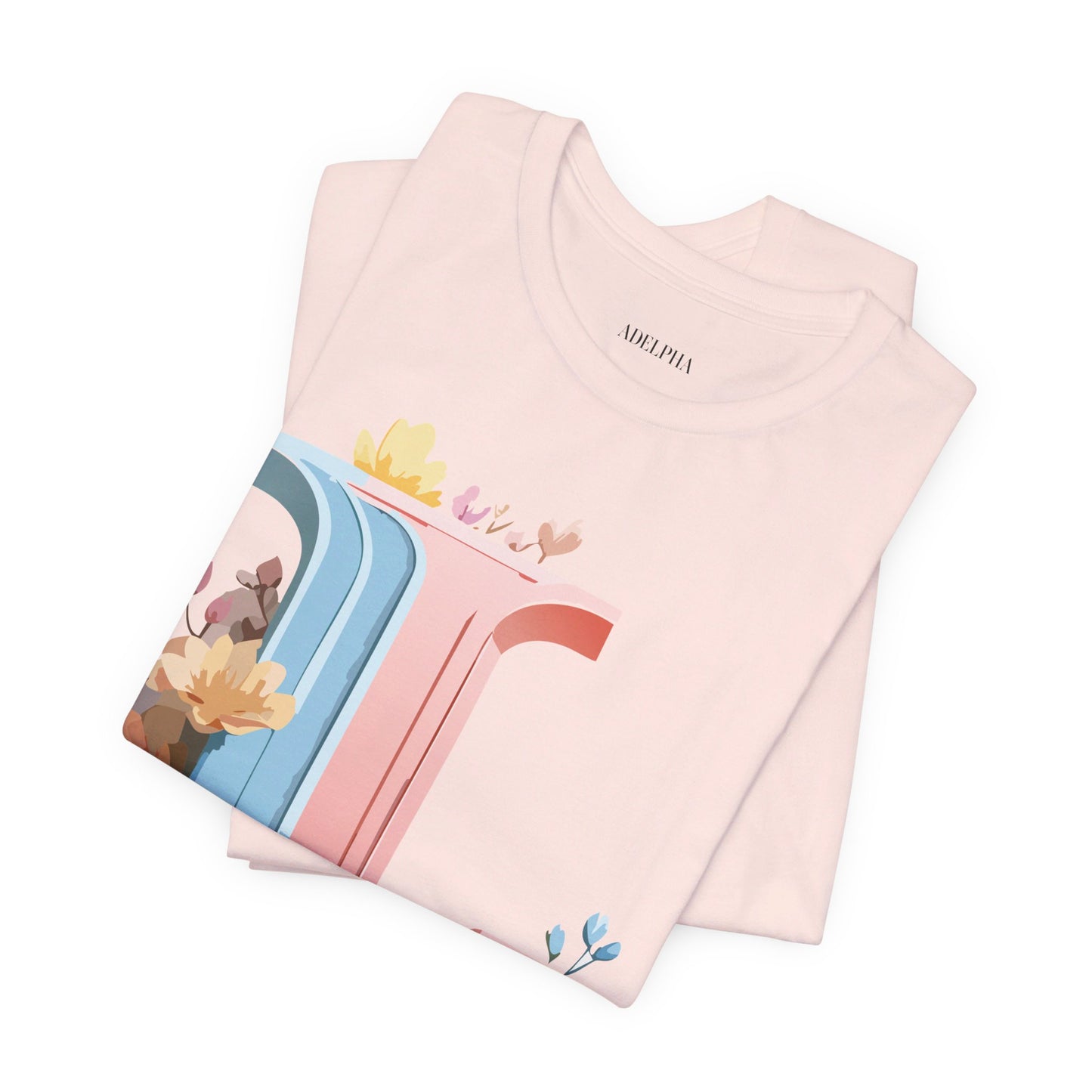 Natural Cotton Tee Shirt - Letters Collection - L Printify