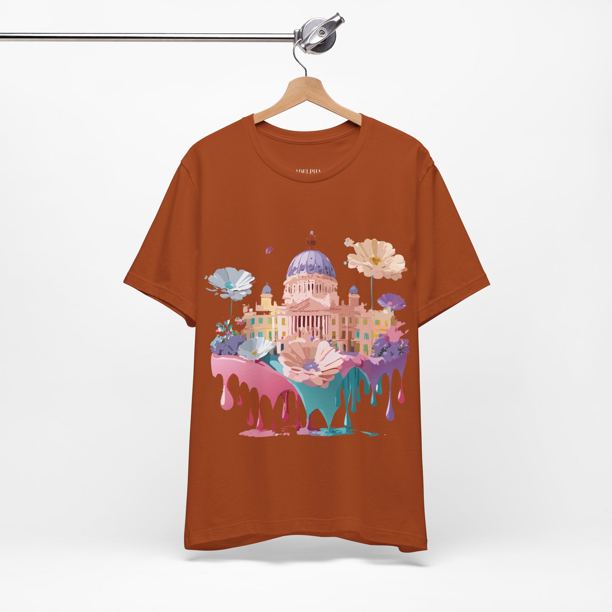 Natural Cotton Tee Shirt - Beautiful Places Collection - Madrid Printify