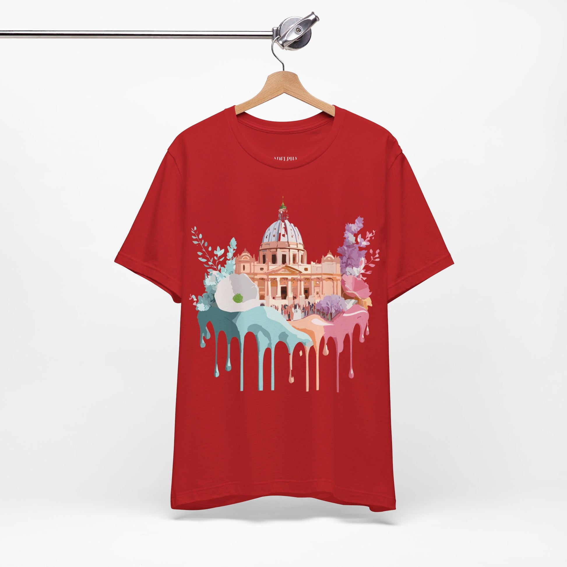 Natural Cotton Tee Shirt - Beautiful Places Collection - Rome Printify