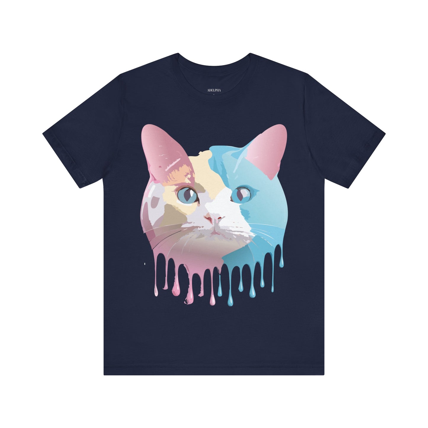 Natural Cotton Tee Shirt with Cat Printify