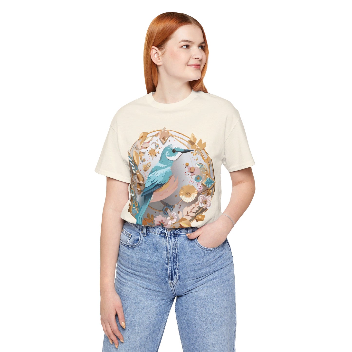 Natural Cotton Tee Shirt - Medallion Collection Printify