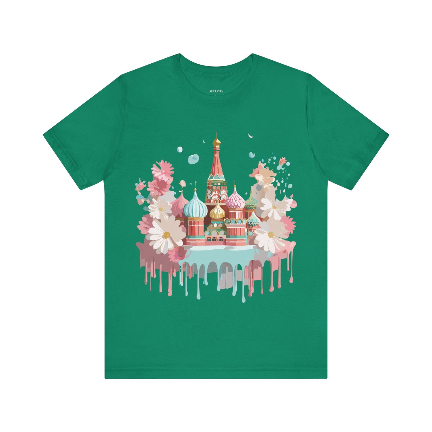 Natural Cotton Tee Shirt - Beautiful Places Collection - Moscow Printify