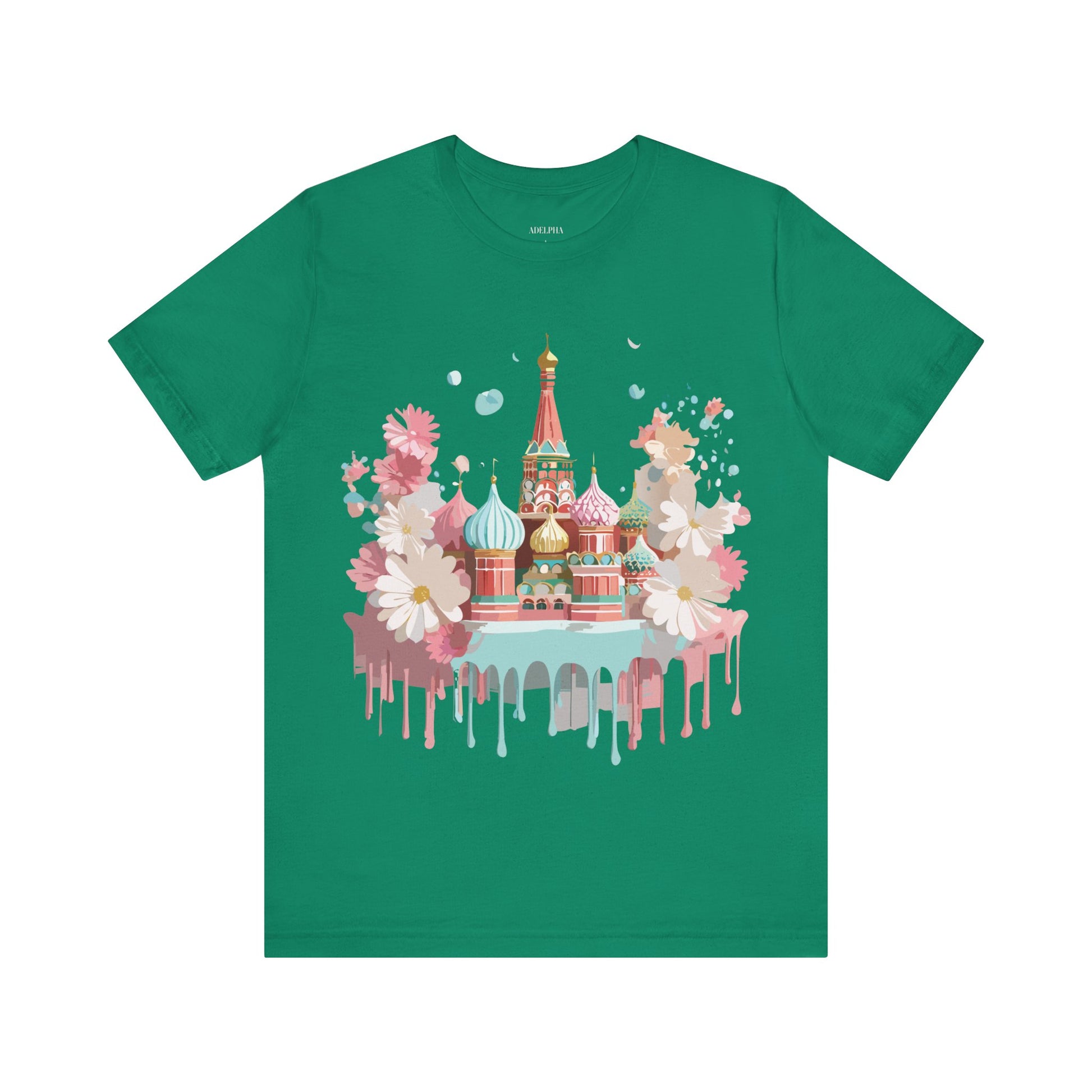 Natural Cotton Tee Shirt - Beautiful Places Collection - Moscow Printify