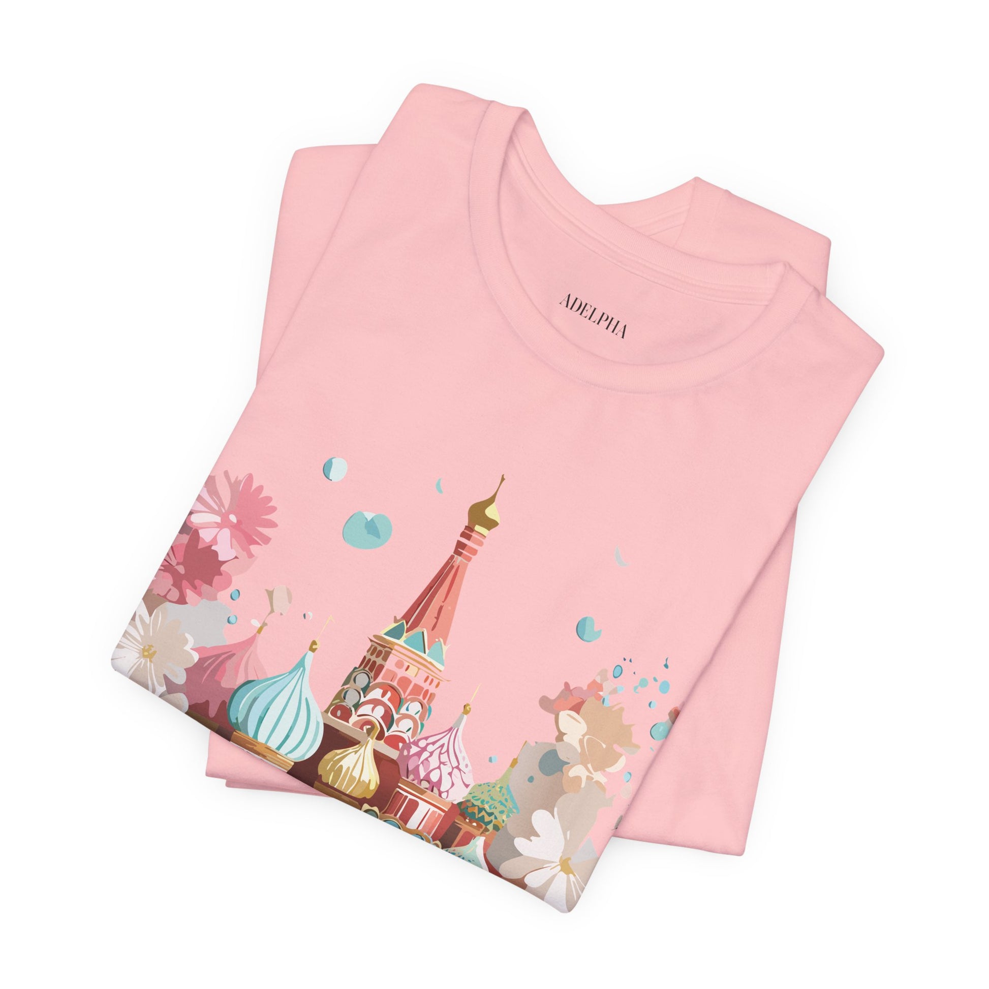 Natural Cotton Tee Shirt - Beautiful Places Collection - Moscow Printify