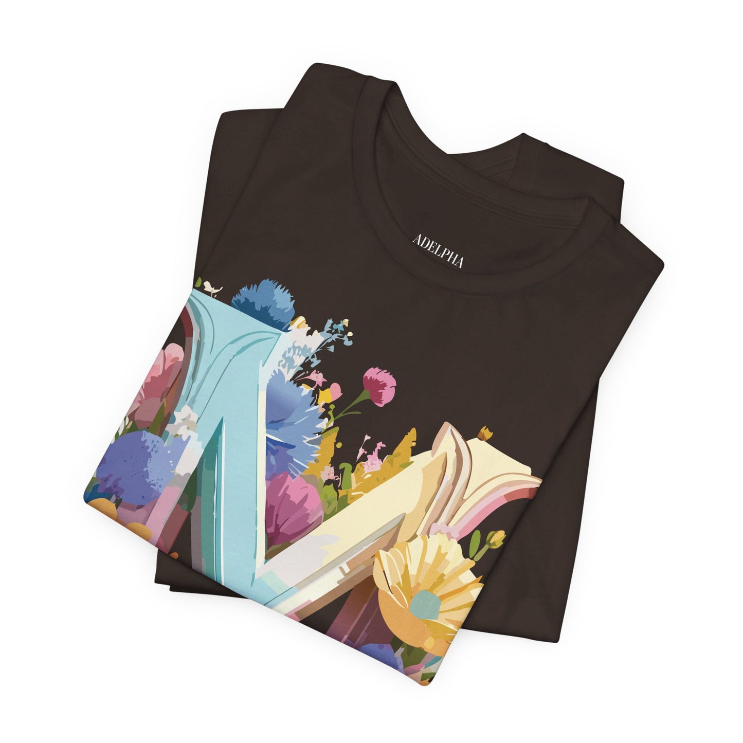 Natural Cotton Tee Shirt - Letters Collection - M Printify