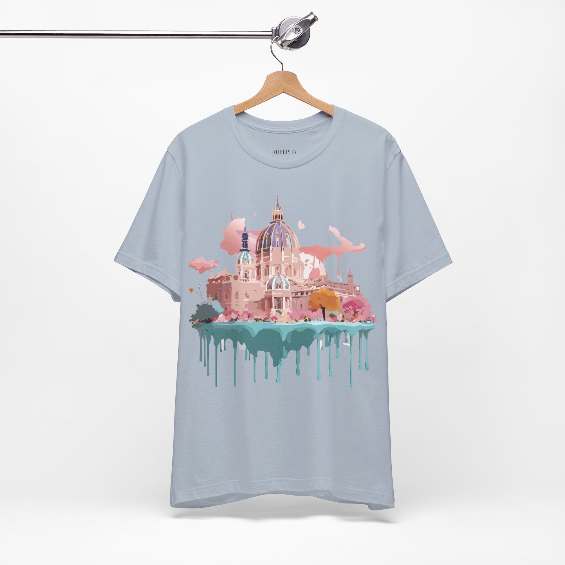 Natural Cotton Tee Shirt - Beautiful Places Collection - Vienna Printify