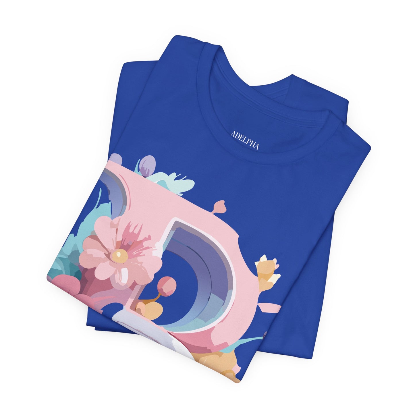 Natural Cotton Tee Shirt - Letters Collection - B Printify