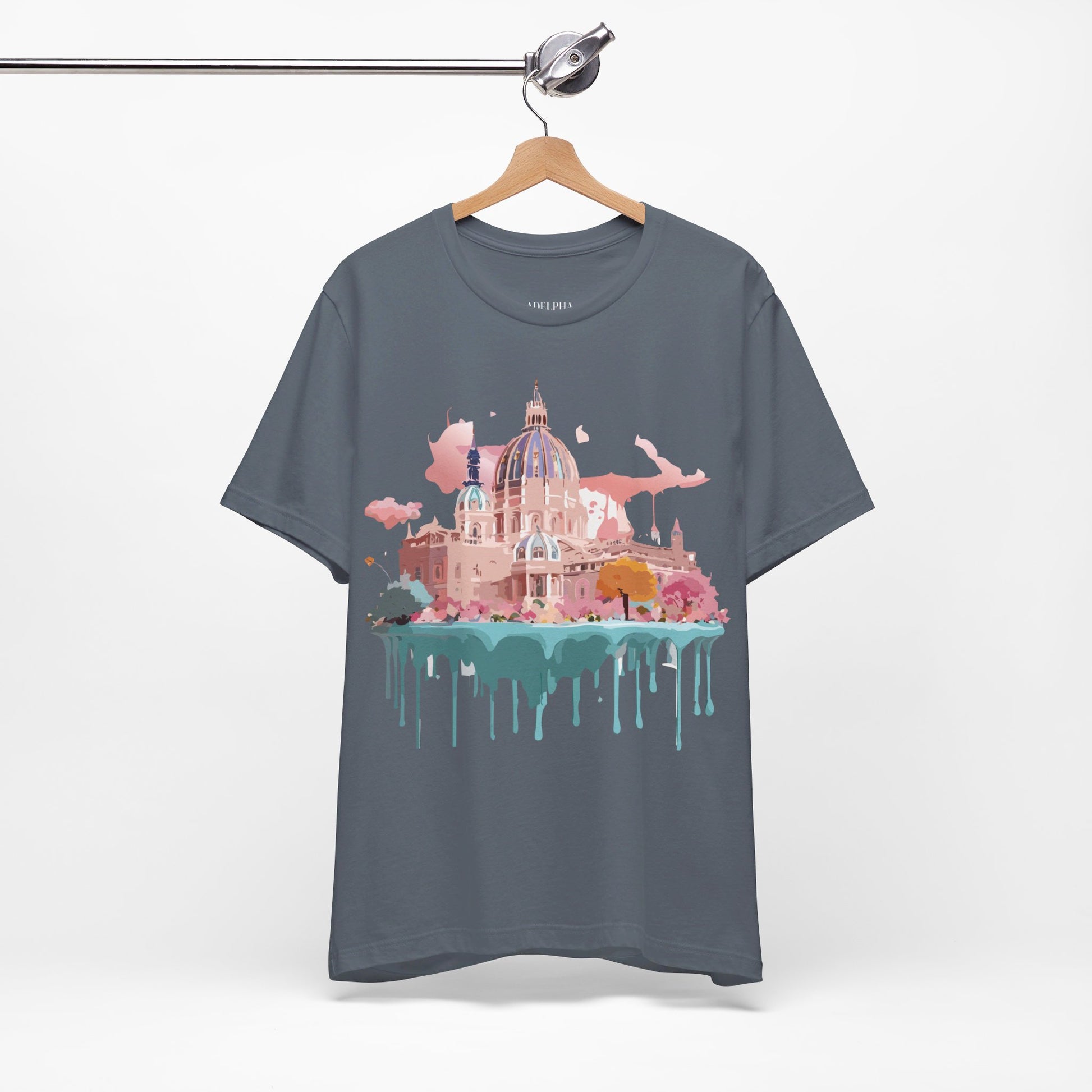 Natural Cotton Tee Shirt - Beautiful Places Collection - Vienna Printify