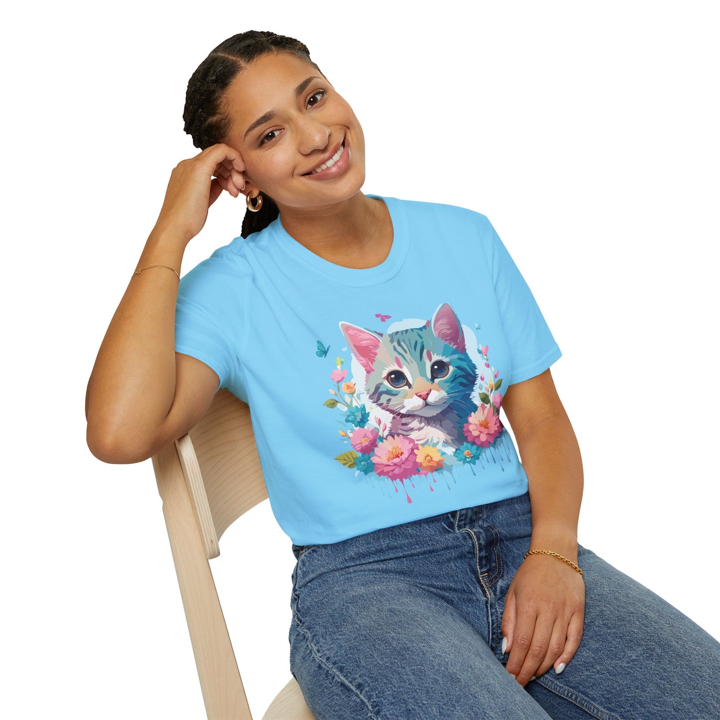 Cat Shirt, Shirt with Cat, Cats Tee, Kitten Tee