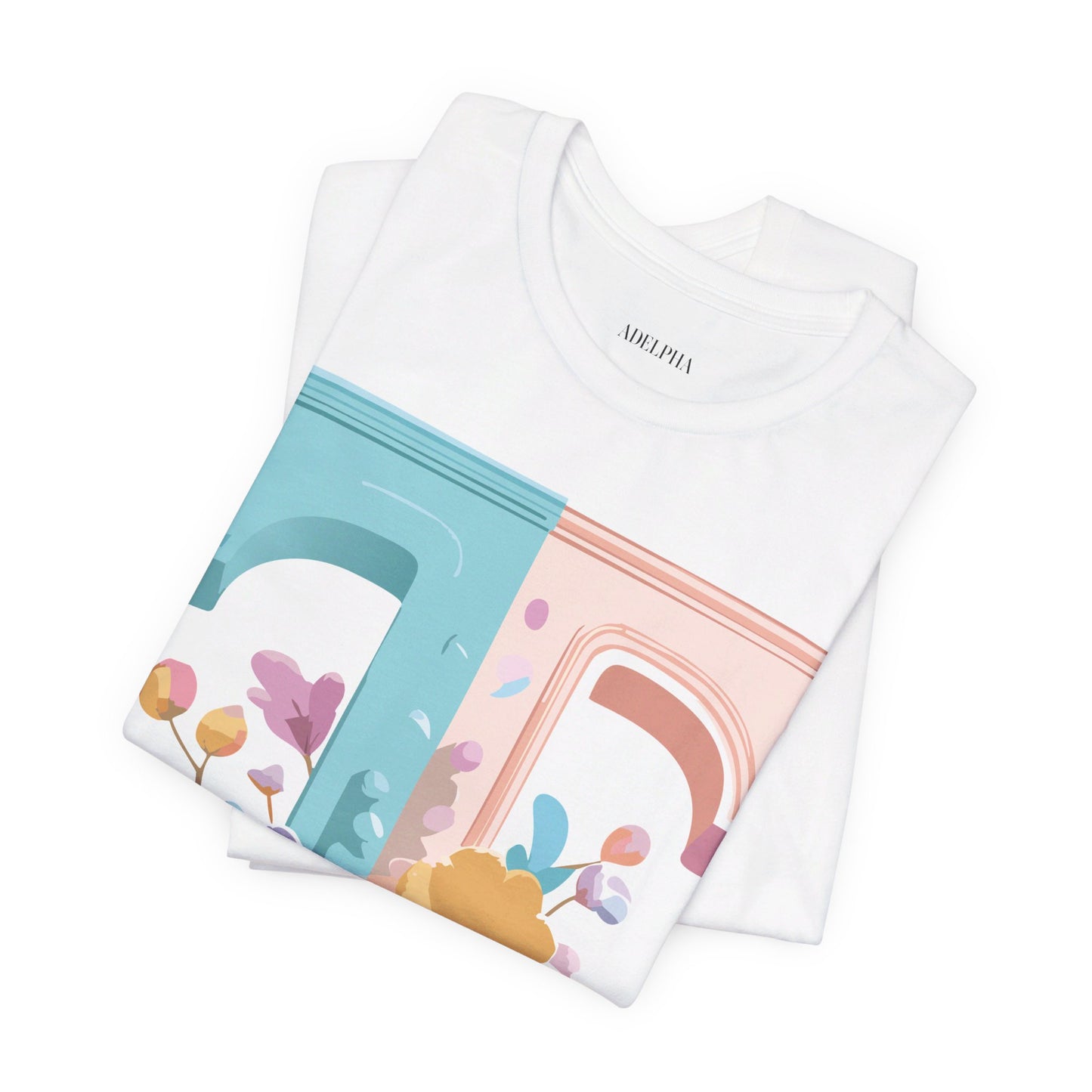 Natural Cotton Tee Shirt - Letters Collection - T Printify