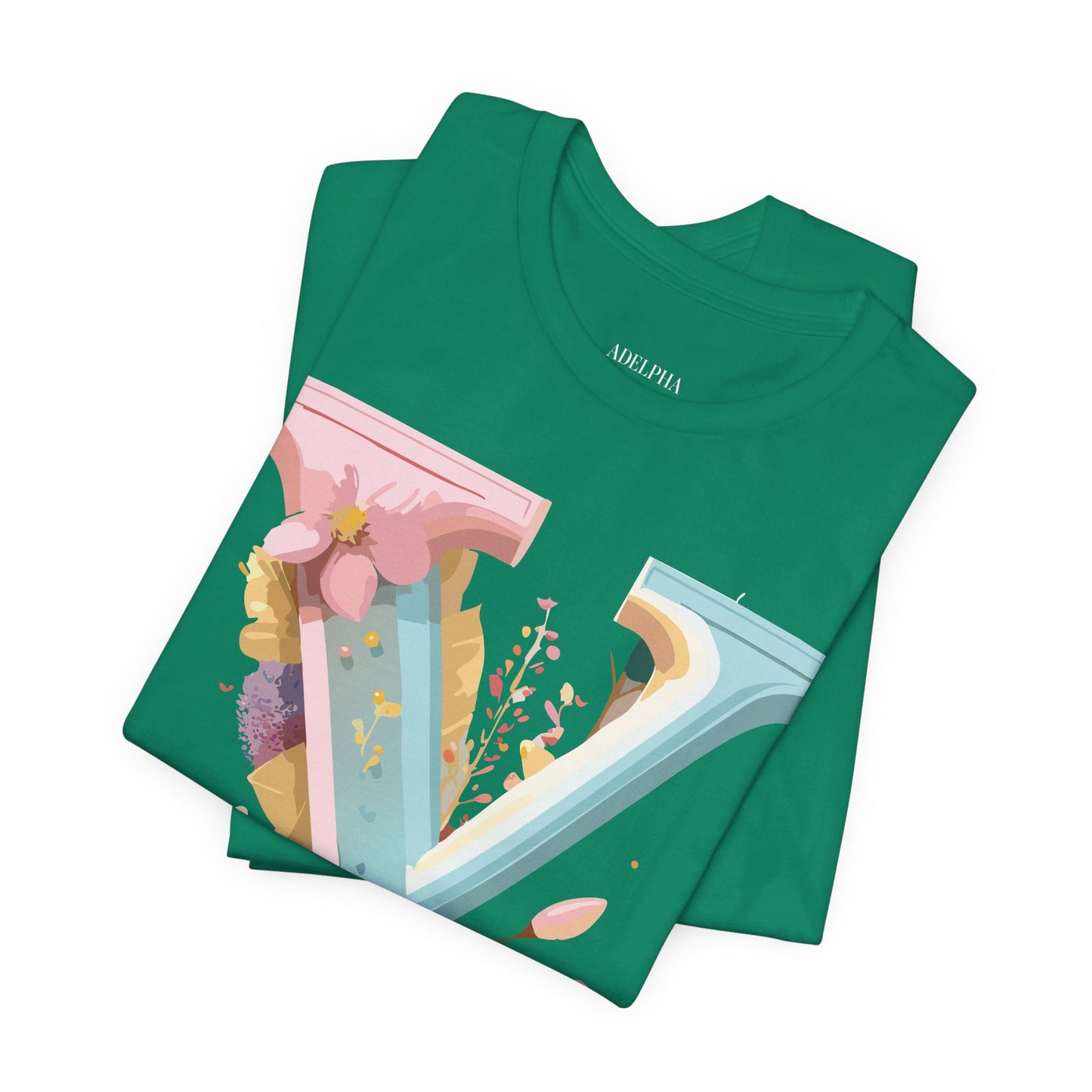 Natural Cotton Tee Shirt - Letters Collection - Y Printify