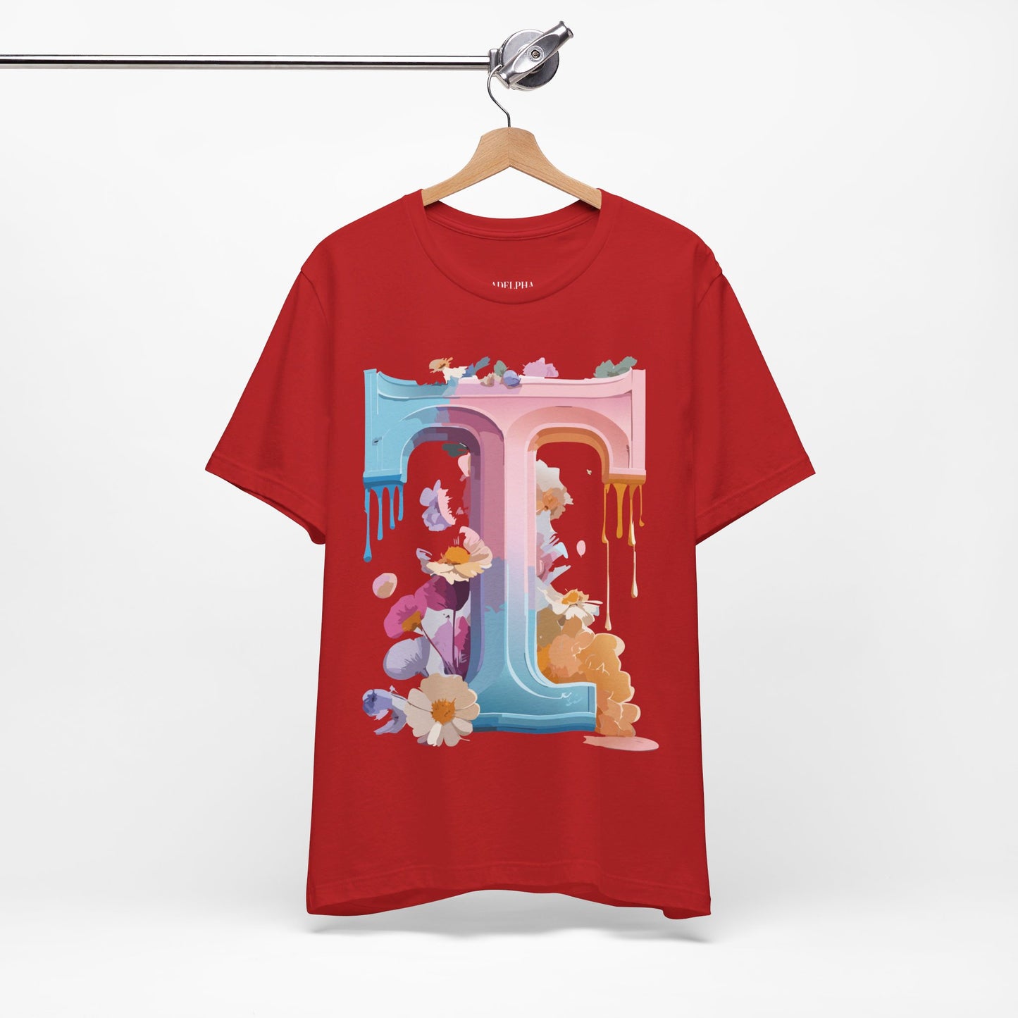 Natural Cotton Tee Shirt - Letters Collection - T Printify