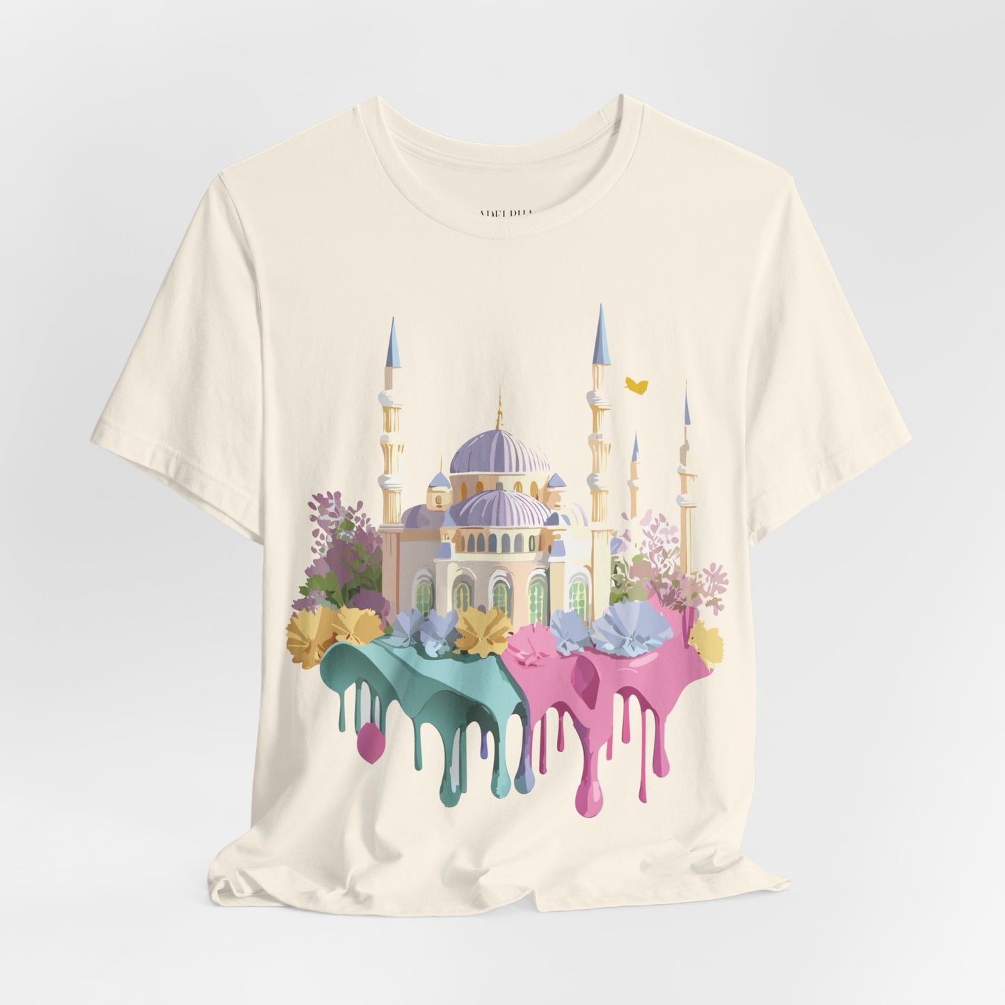 Natural Cotton Tee Shirt - Istanbul, Turkey Printify