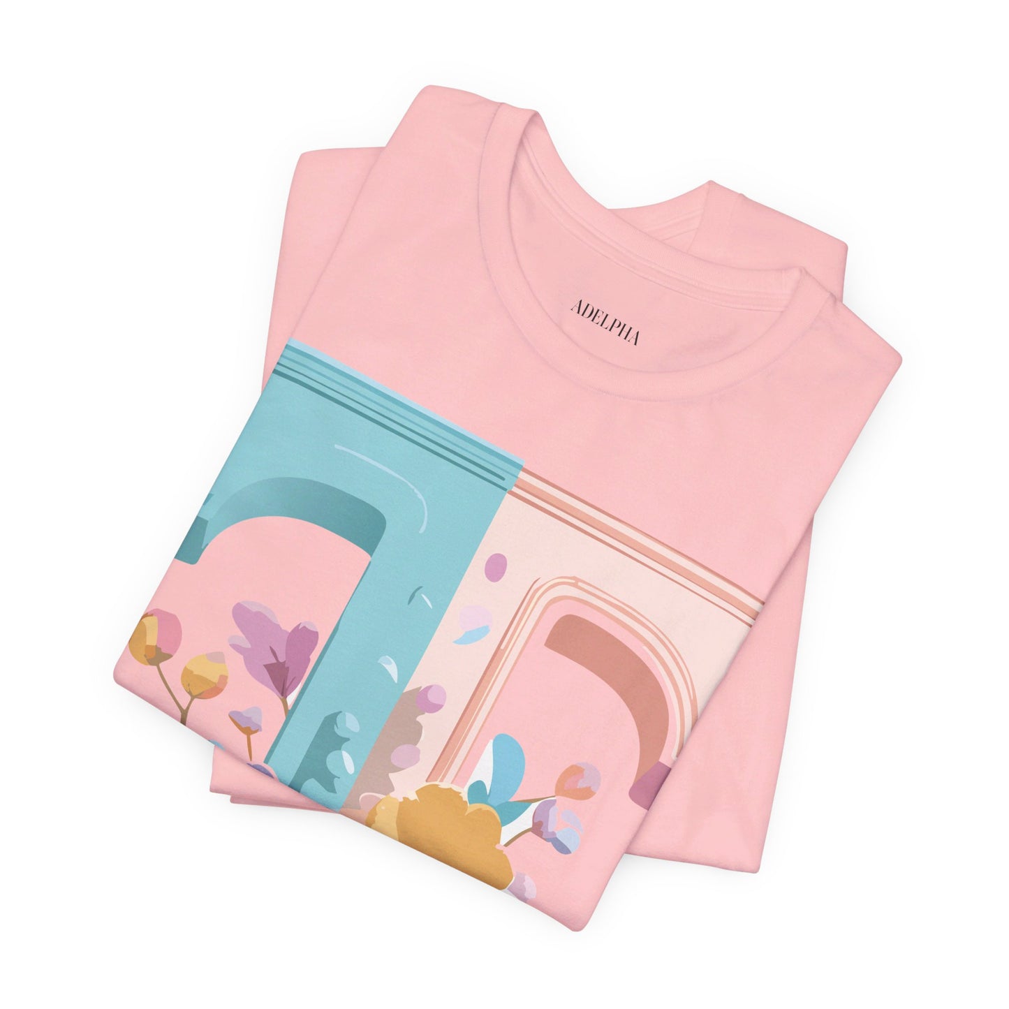 Natural Cotton Tee Shirt - Letters Collection - T Printify