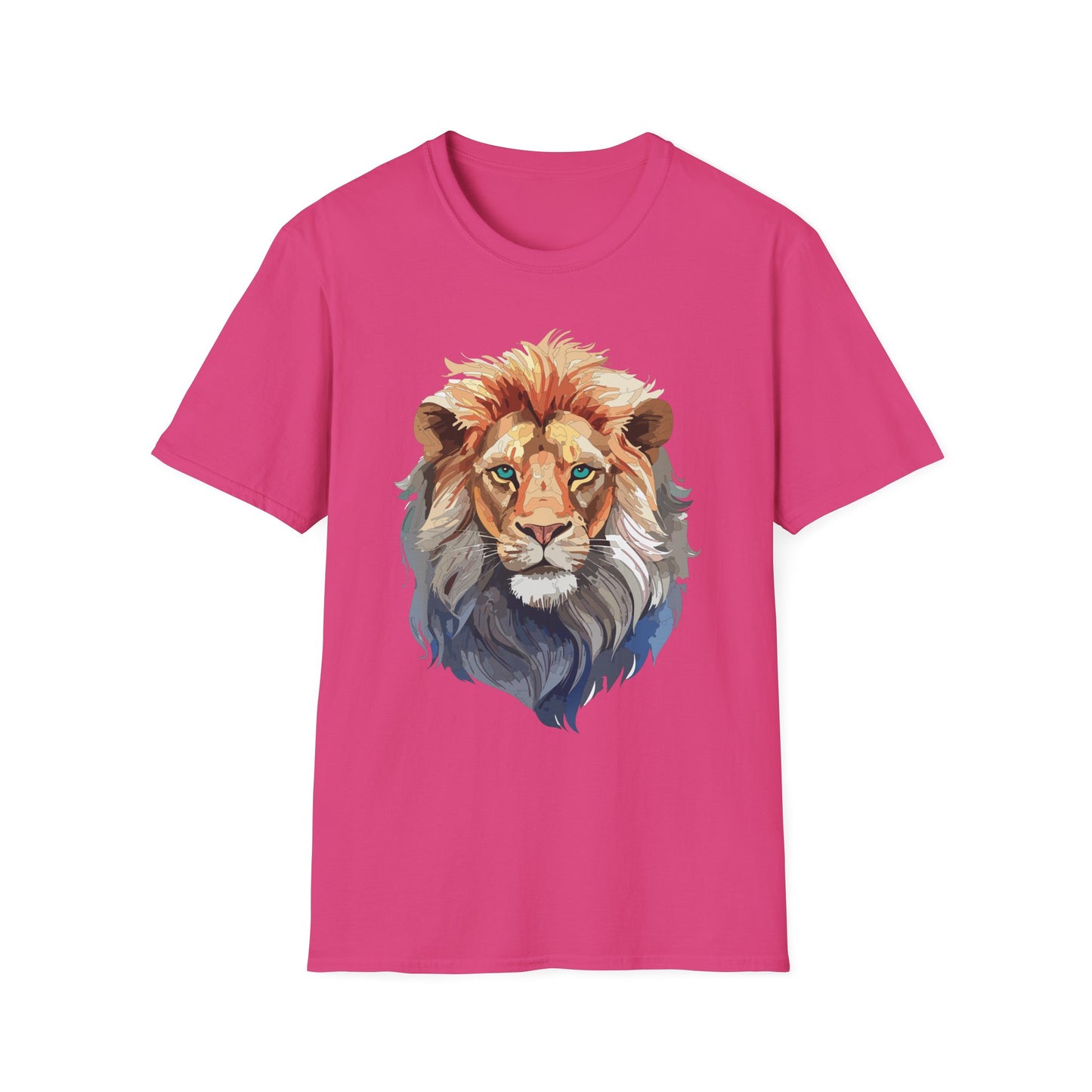 Lion Shirt, Shirt with Lion, Floral Lion Tee, Shirt with Animals