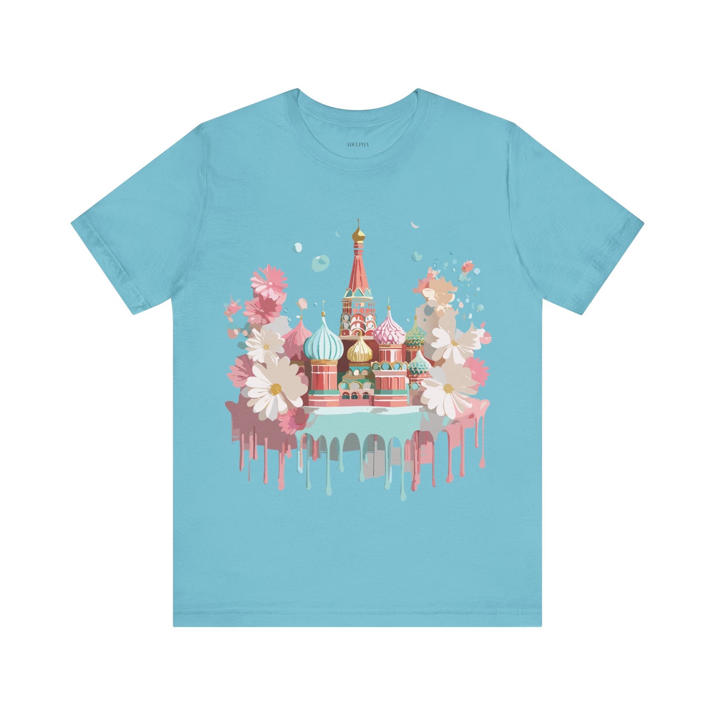 Natural Cotton Tee Shirt - Beautiful Places Collection - Moscow Printify