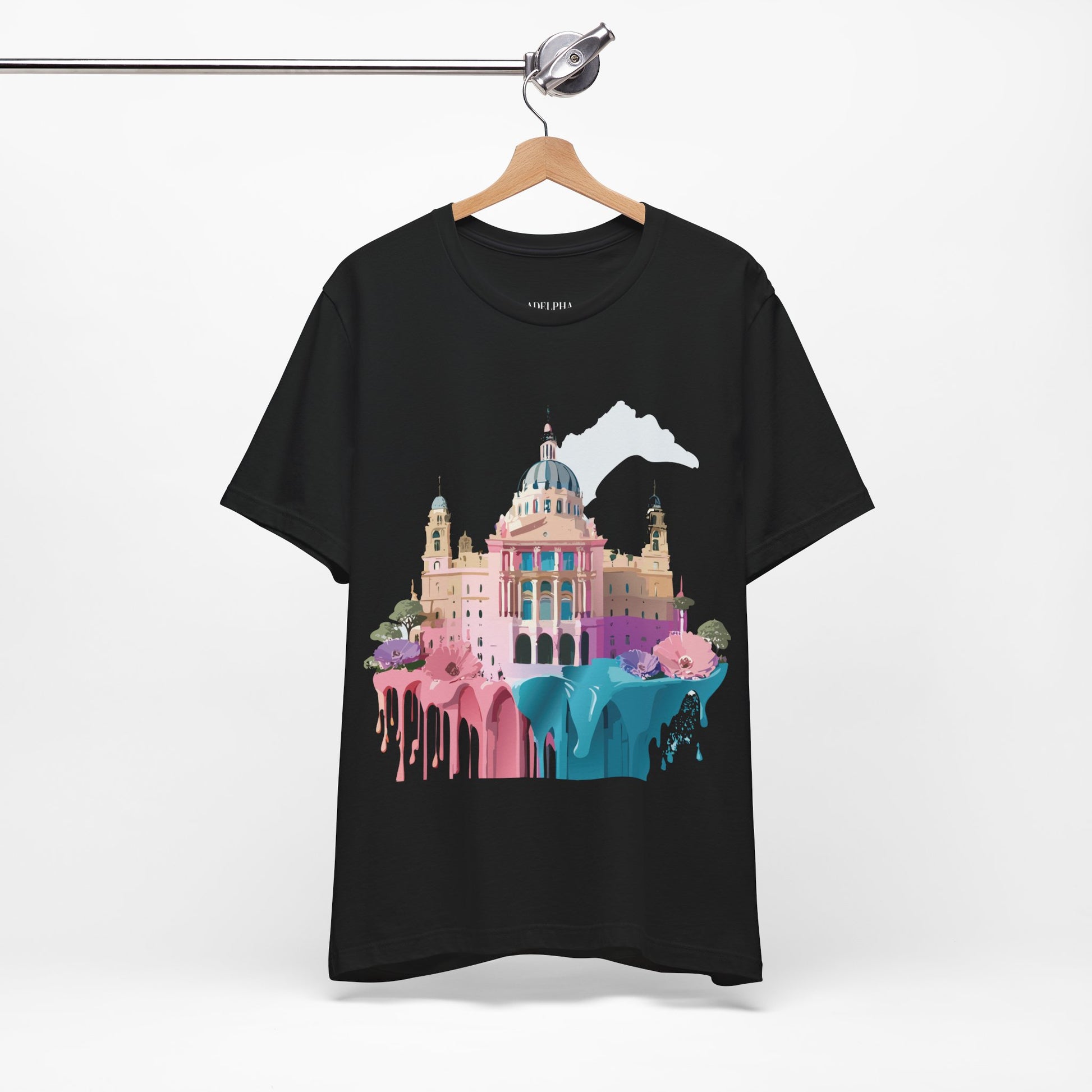 Natural Cotton Tee Shirt - Beautiful Places Collection - Madrid Printify