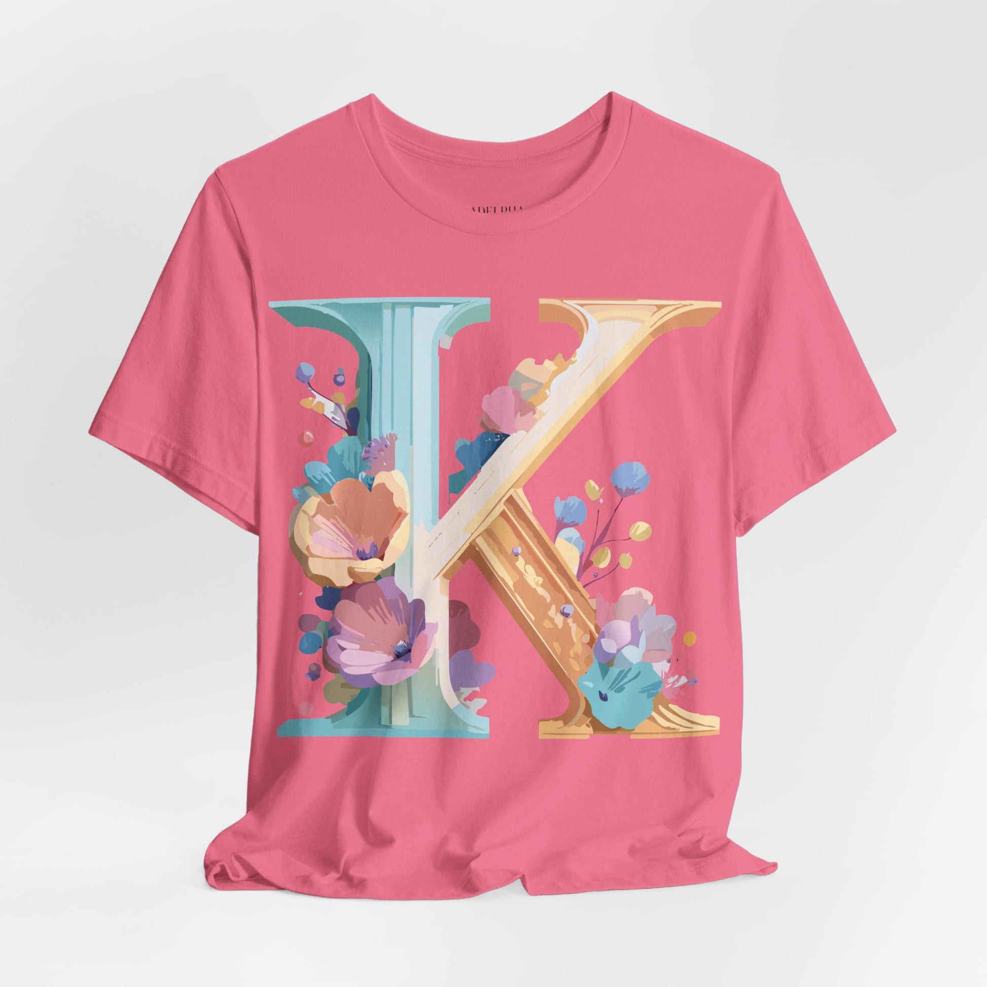 Natural Cotton Tee Shirt - Letters Collection - K Printify